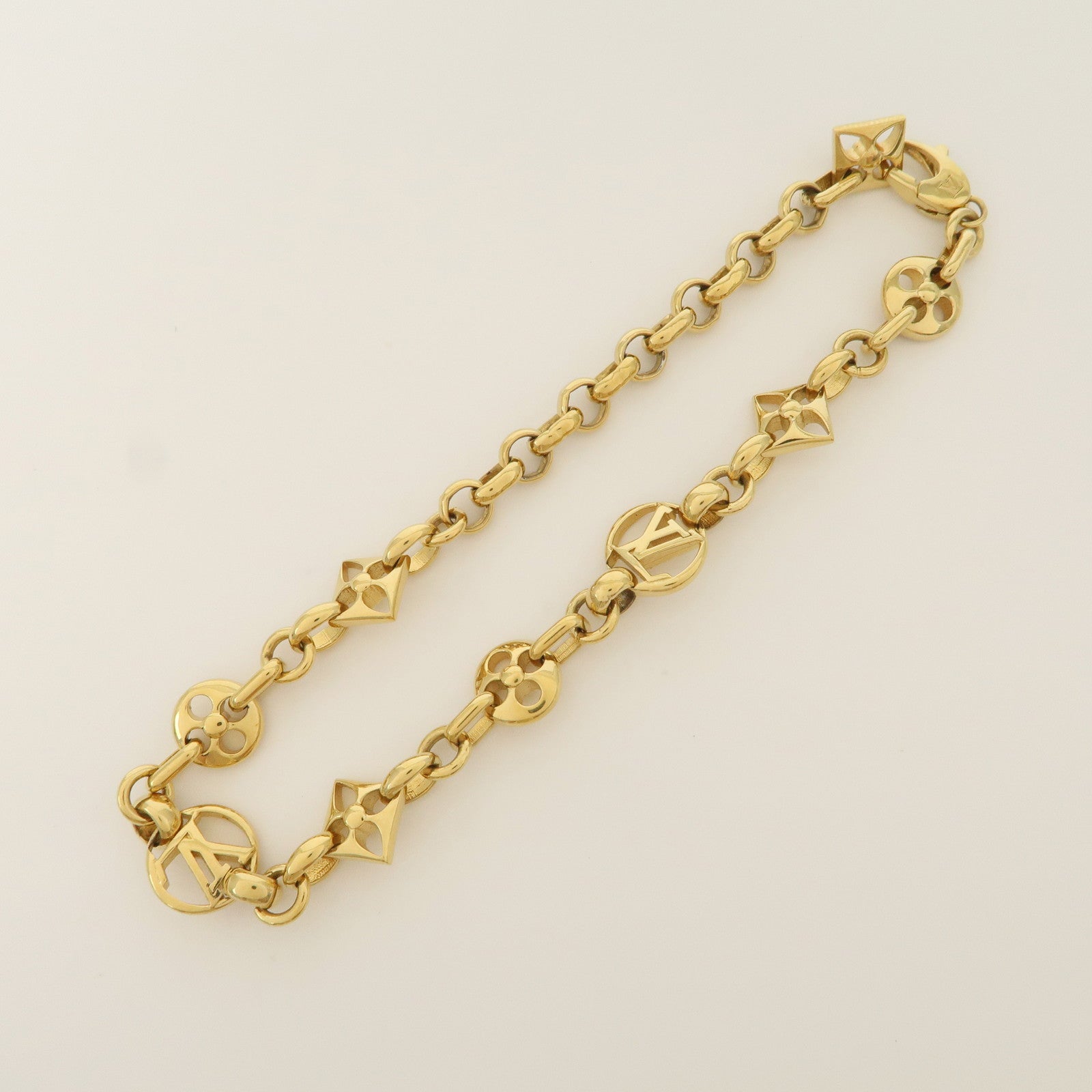 Louis Vuitton Monogram Crazy In Rock Bracelet Gold M00376