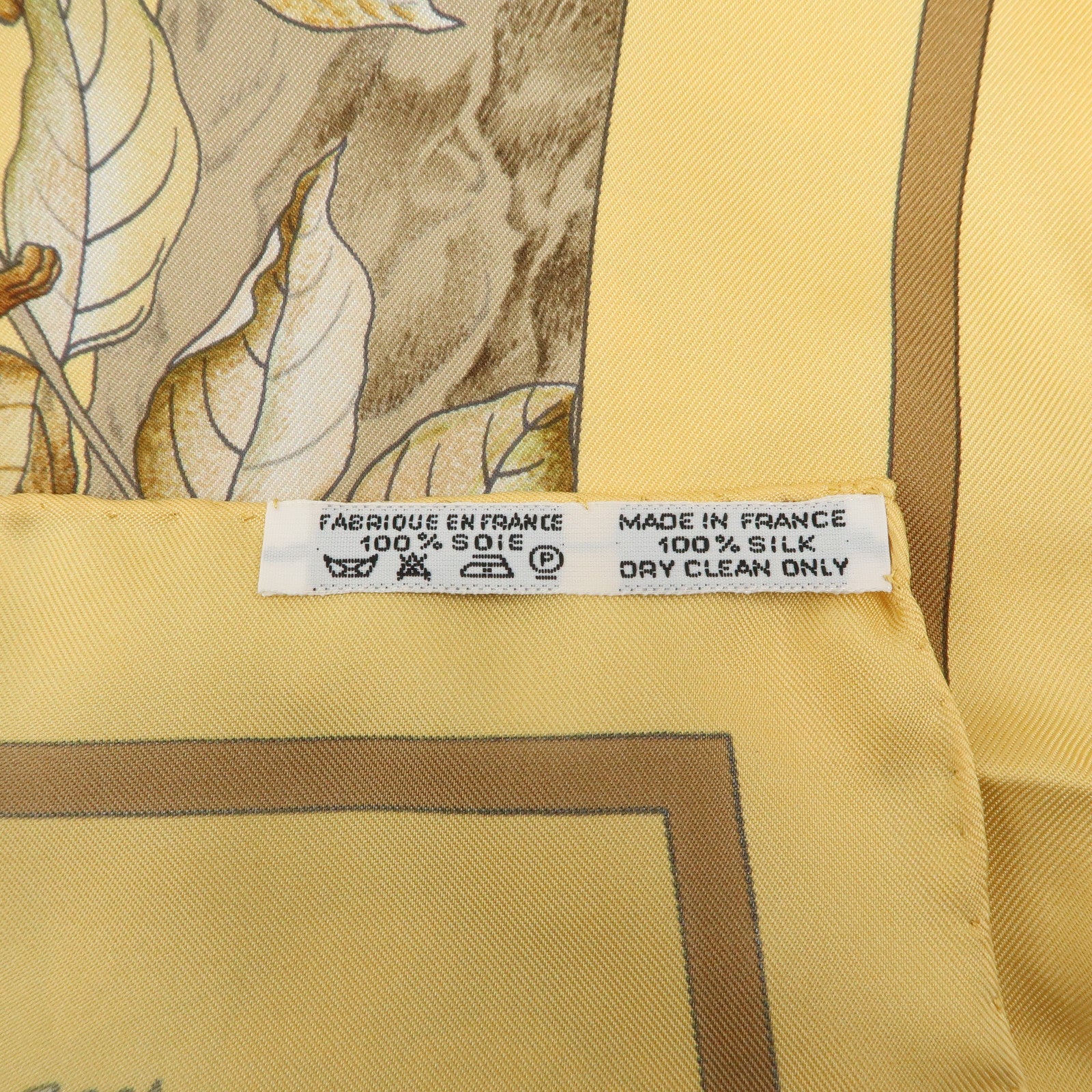 HERMES Carre 90 Silk 100% Scarf CASSE NOISETTE Orange Brown