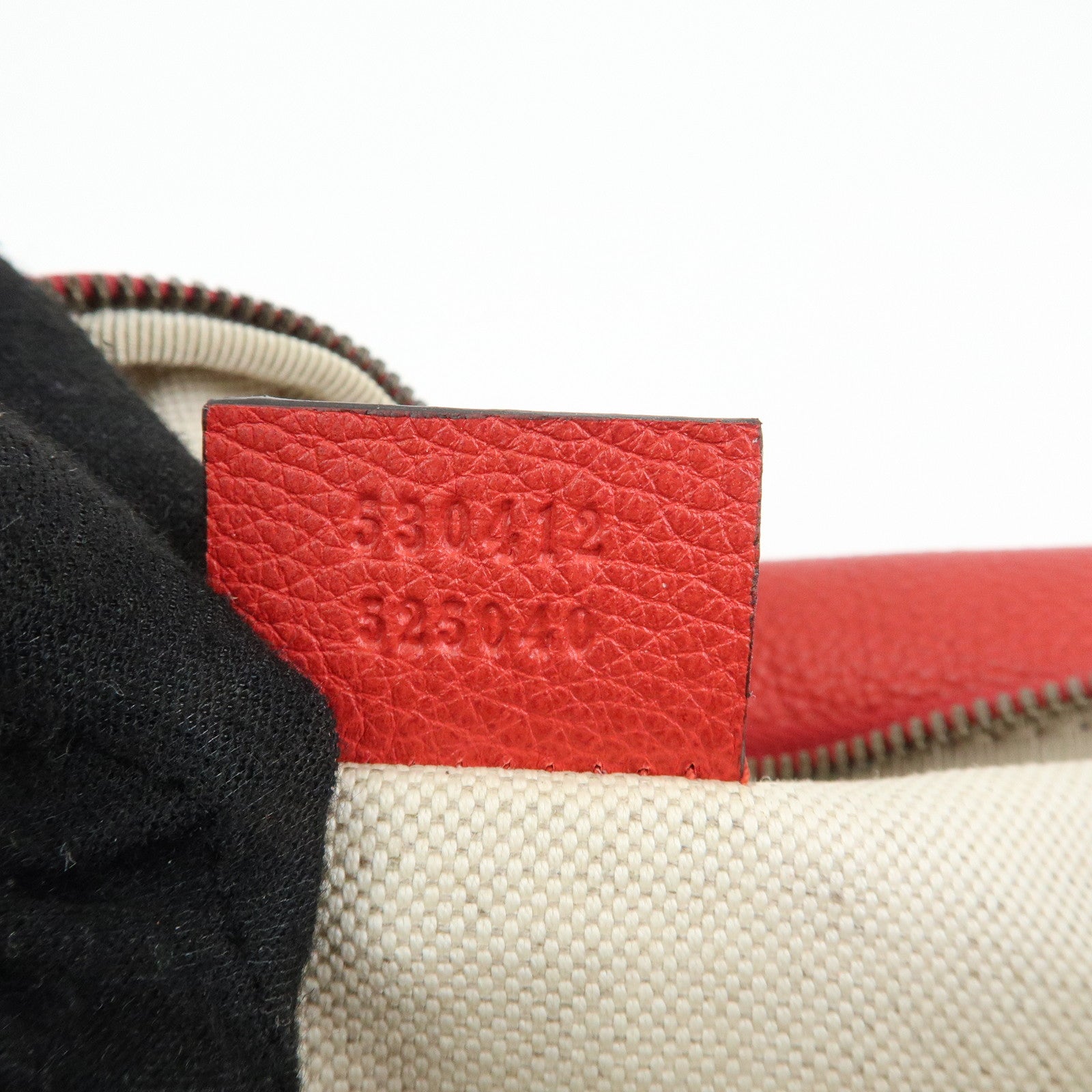 GUCCI Sherry Leather Waist Bag Crossbody Bag Red 530412