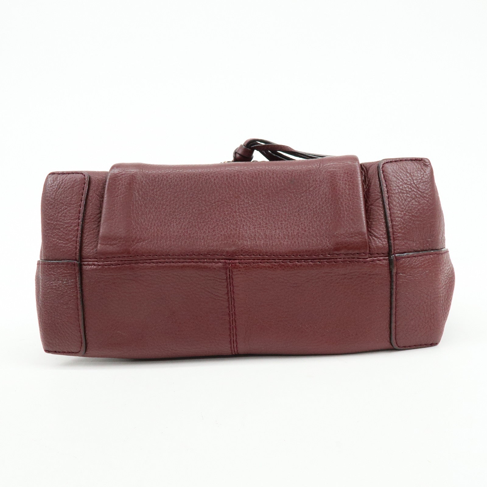 Chloe See By Chloe Joan Suede Leather 2Way Shoulder Bag Bordeaux