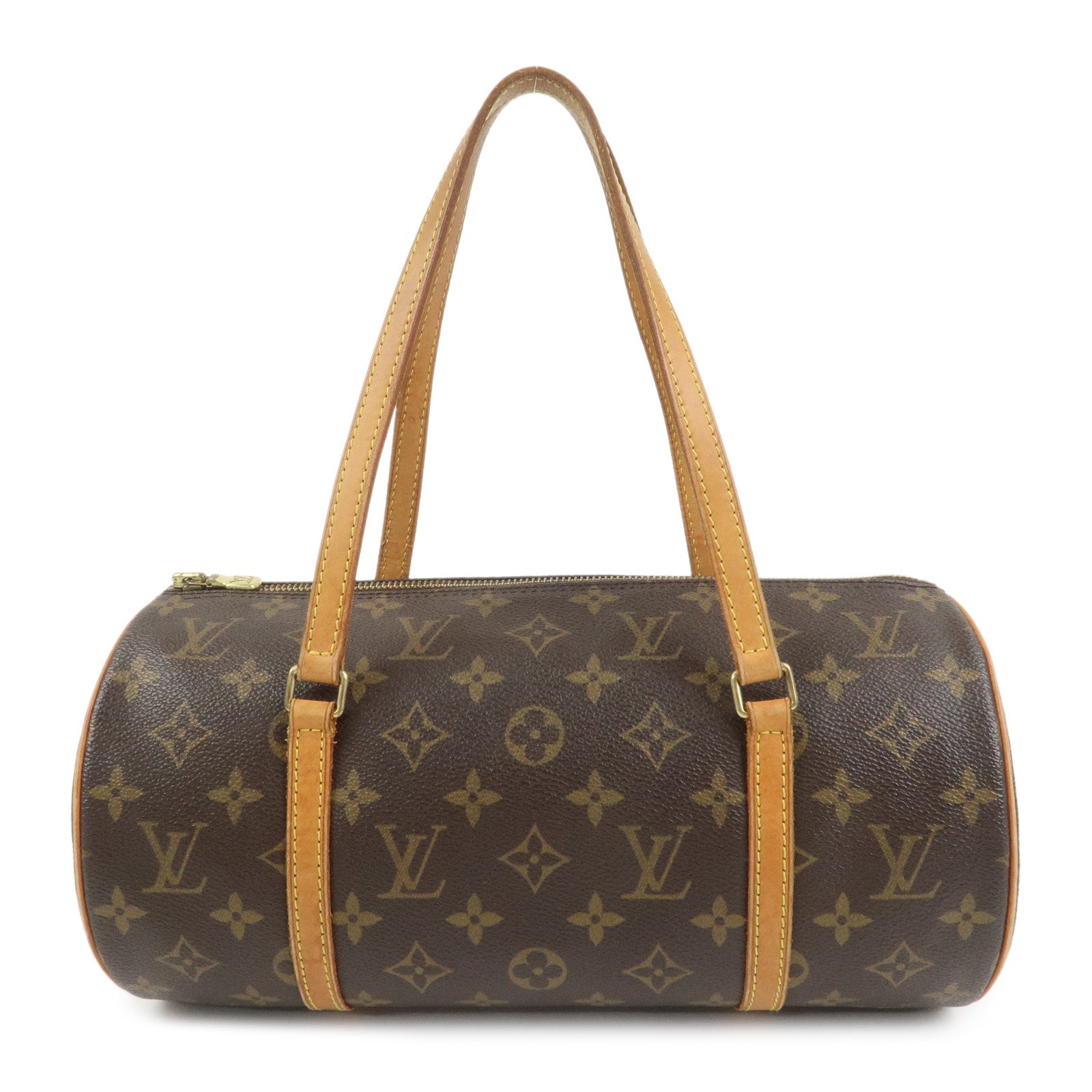 Louis Vuitton Monogram Papillon 30 Hand Bag Brown M51385
