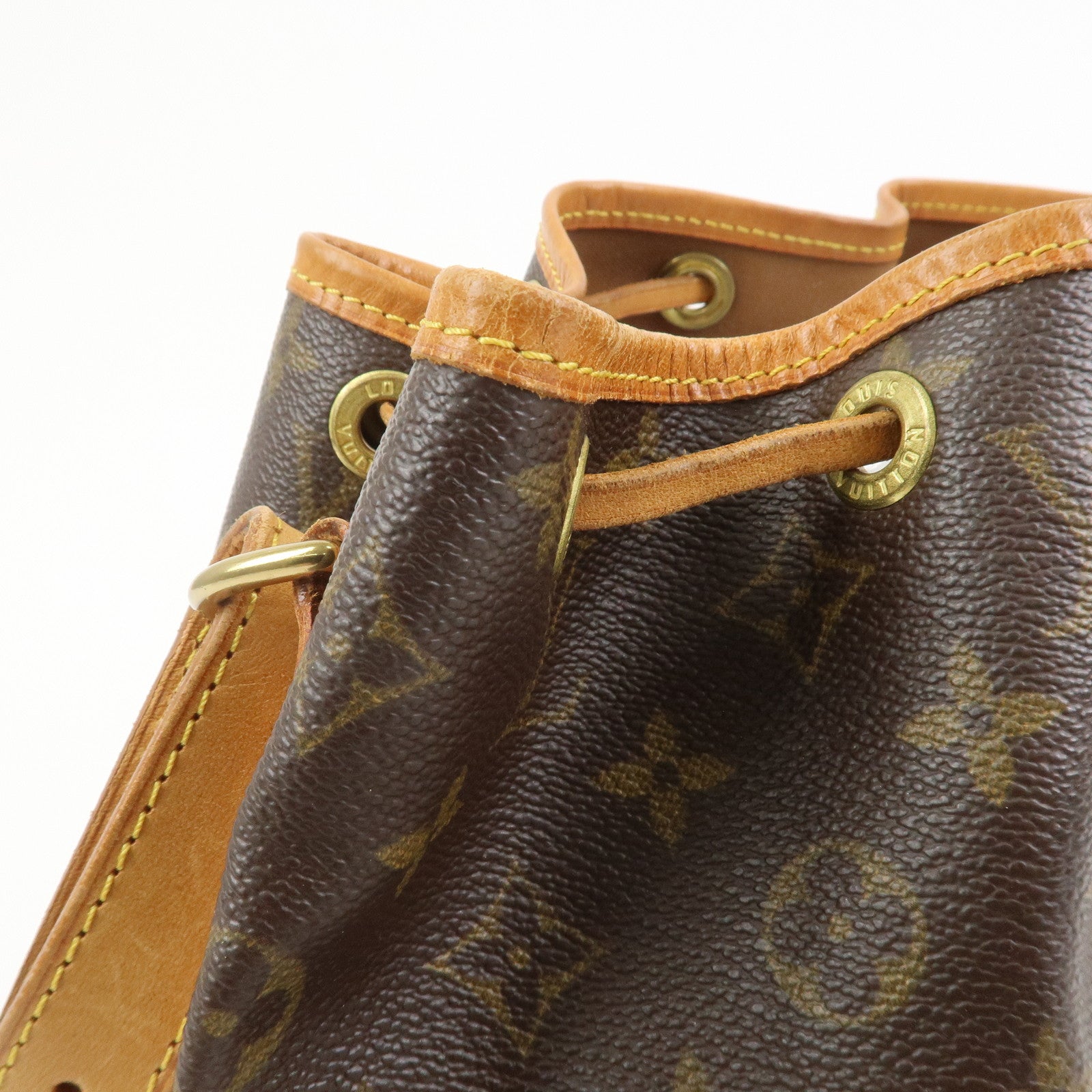 Louis Vuitton Monogram Petit Noe Shoulder Bag Brown M42226