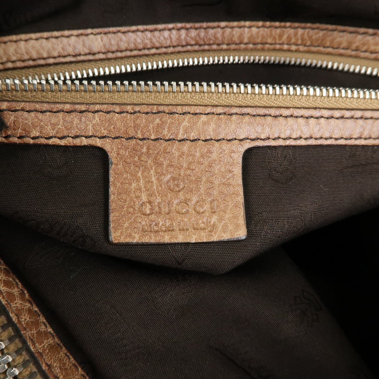 GUCCI Bamboo GG Canvas Leather Tote Bag Hand Bag Beige Brown 232947