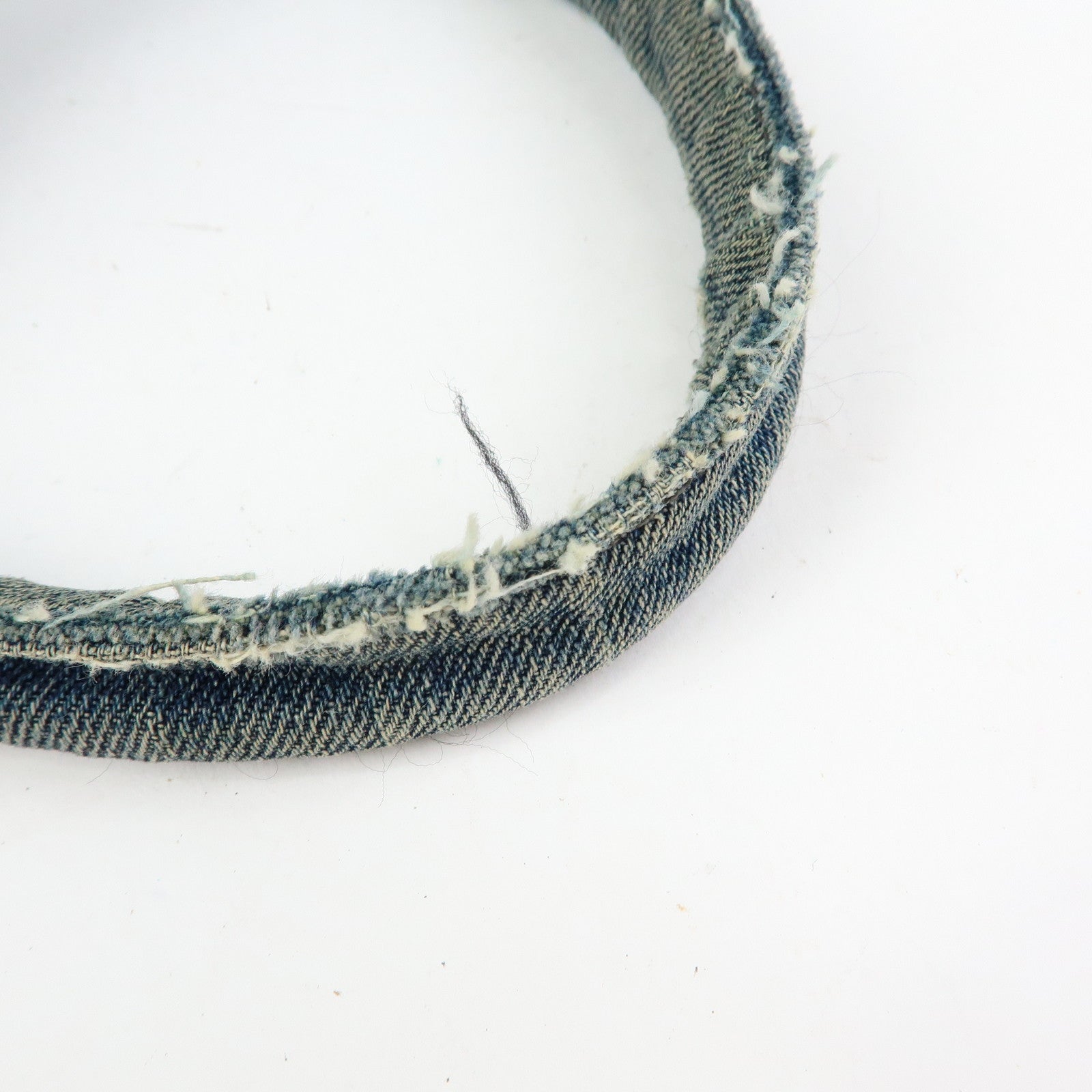 PRADA Triangle Logo Canapa Denim Tote Bag Hand Bag Shoulder Bag