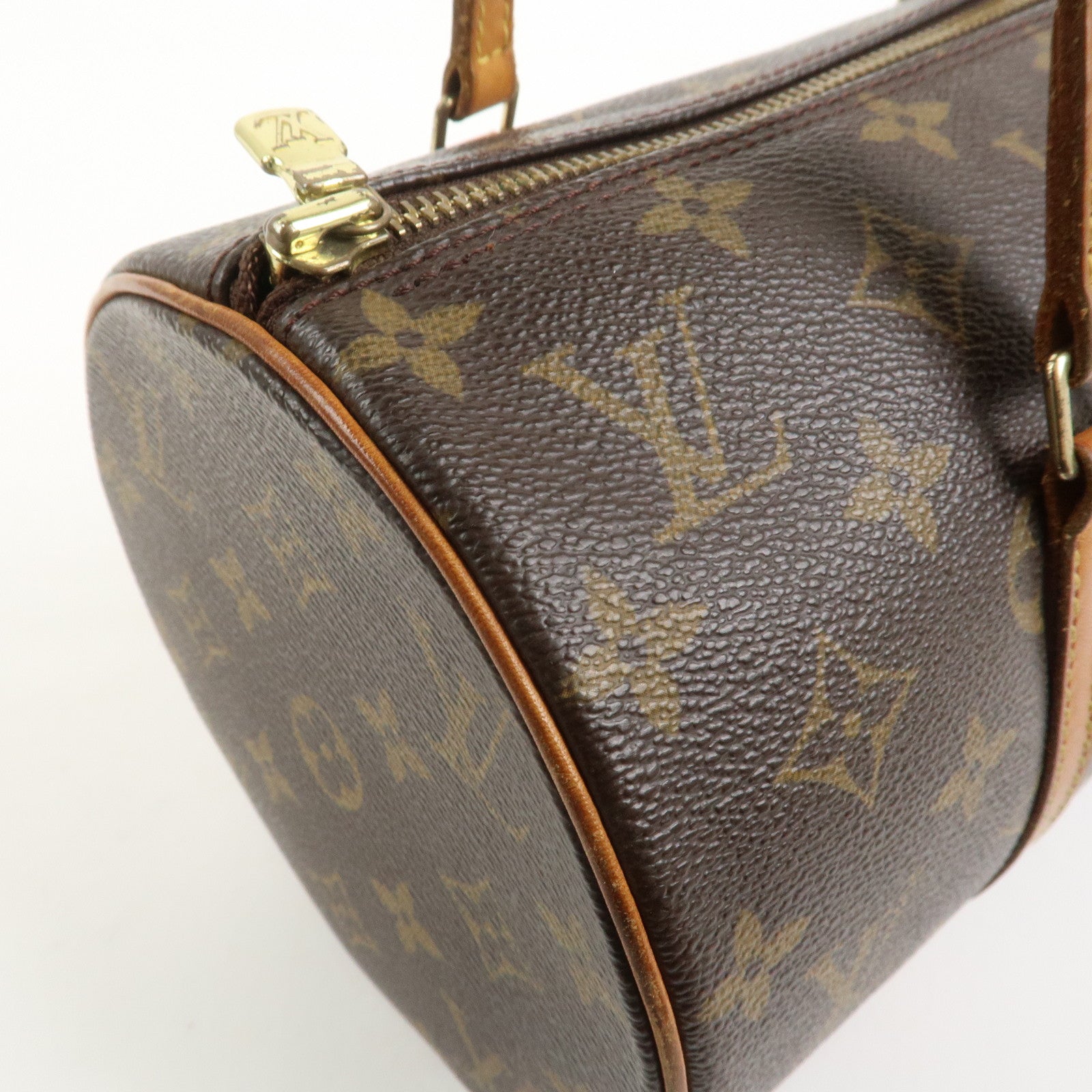 Louis Vuitton Monogram Papillon 30 Hand Bag Brown M51385