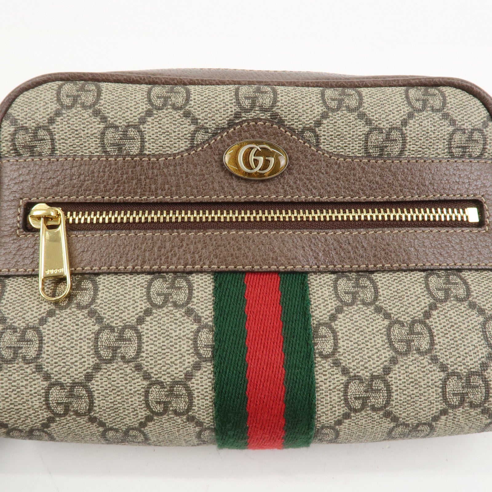 GUCCI Ophidia Sherry GG Supreme PVC Shoulder Bag Beige