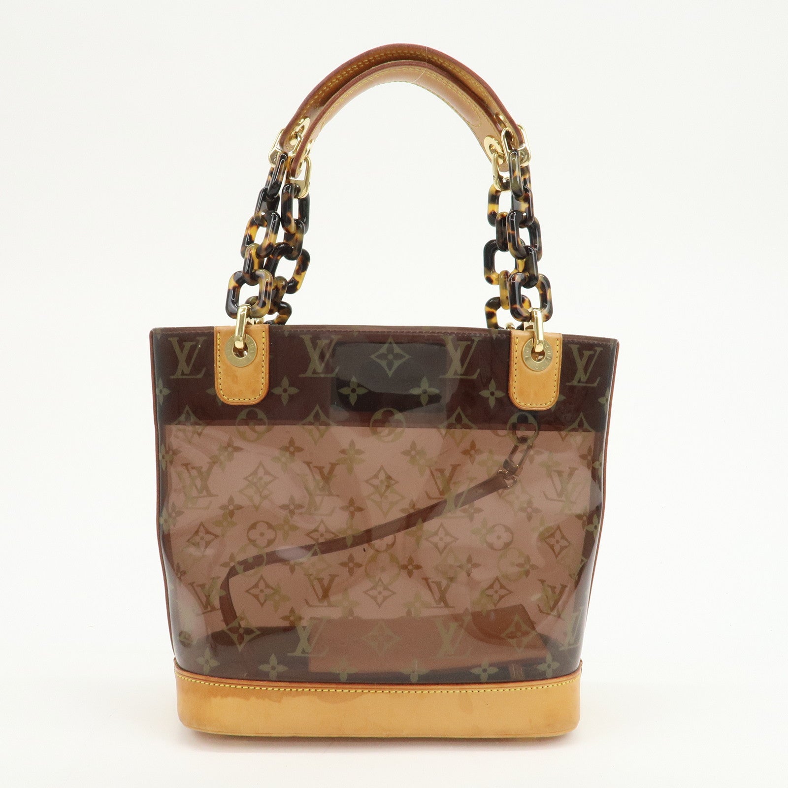 Louis Vuitton Monogram Cabas Ambre PM Vinyl Tote Bag Brown M92502