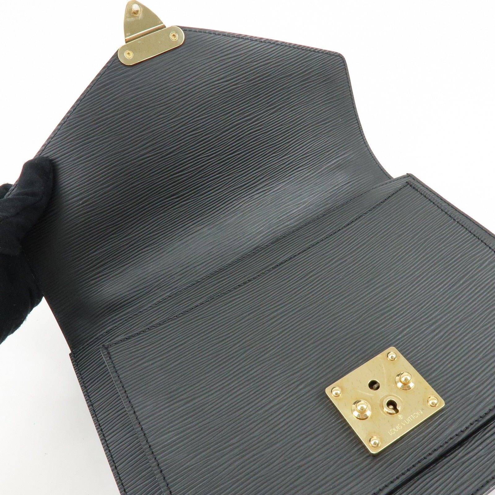 Louis Vuitton Epi Monceau 2Way Shoulder Bag Hand Bag Noir M52122