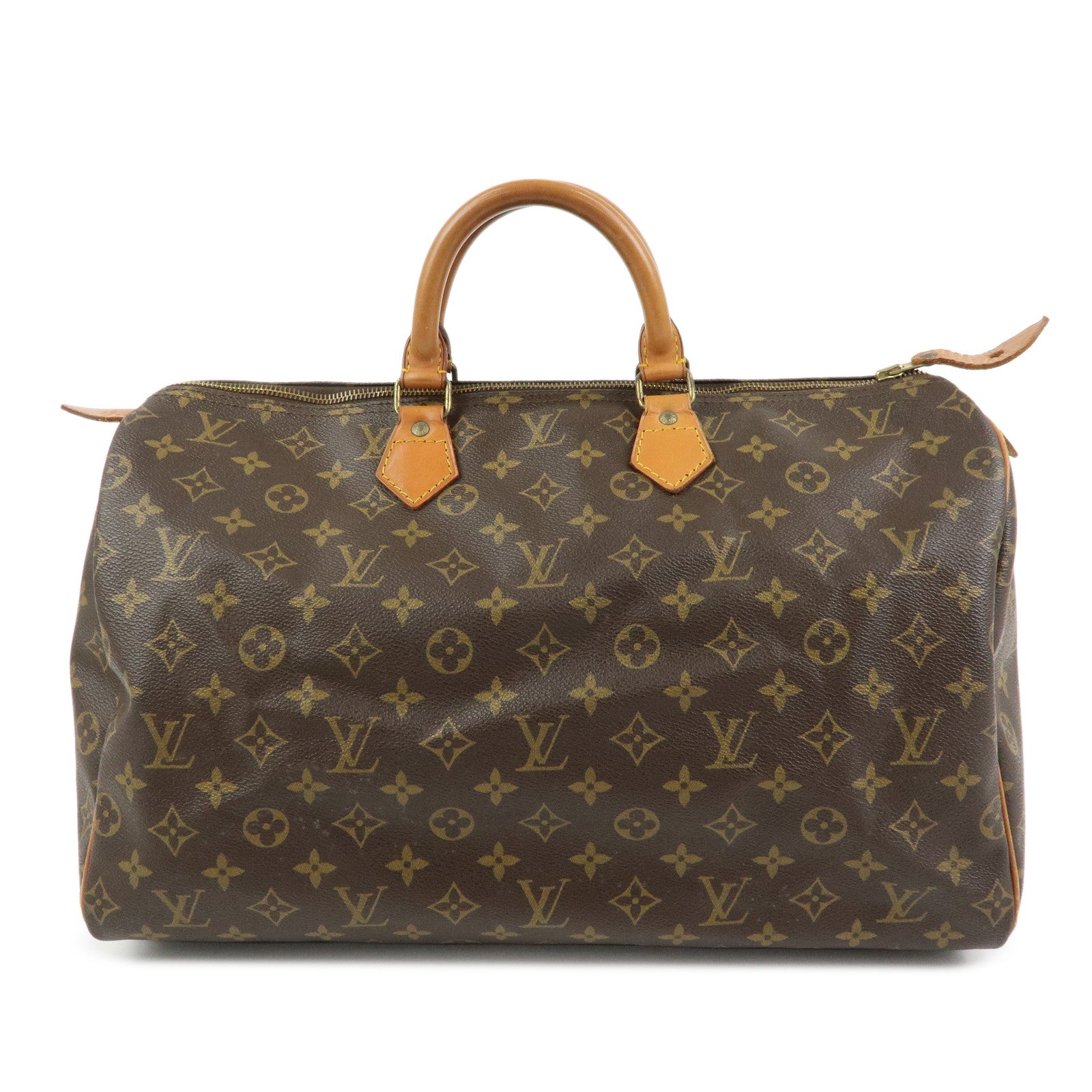 Louis Vuitton Monogram Speedy 40 Hand Bag Boston Bag Brown M41522