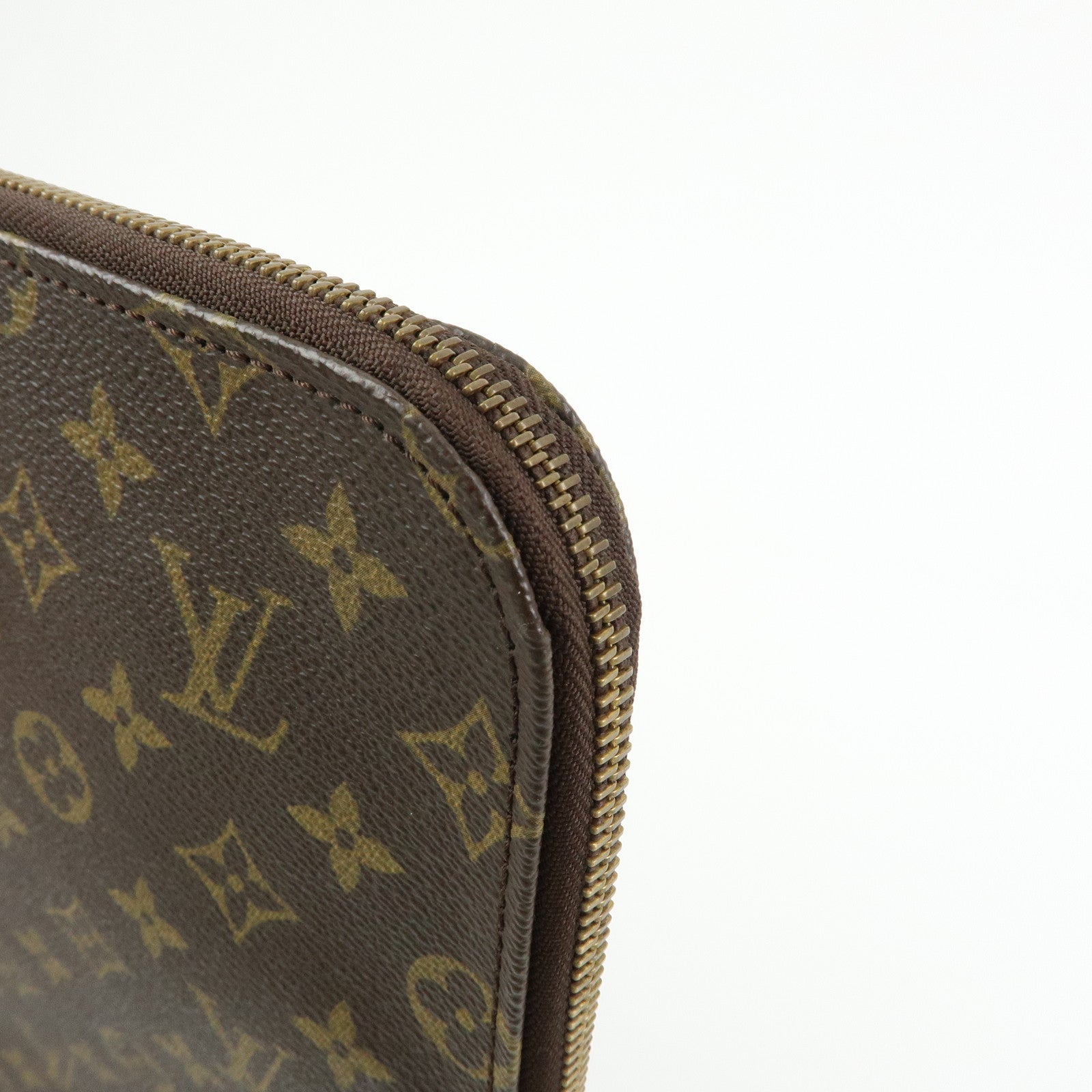 Louis Vuitton Monogram Posh Documents Clutch Bag Brown M53456