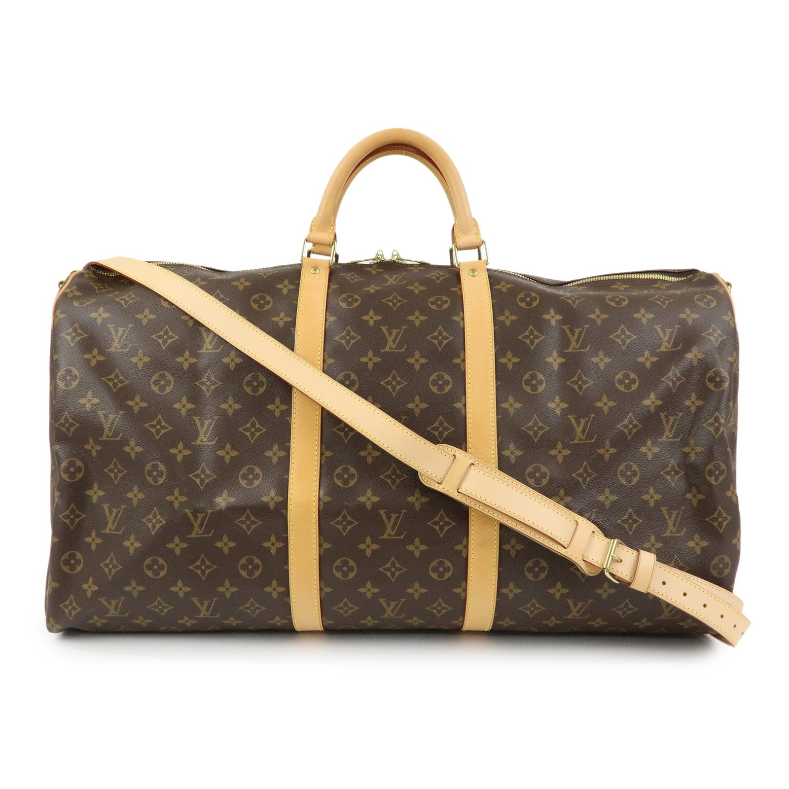 Louis Vuitton Monogram Keep All Bandouliere 60 Boston Bag M41412