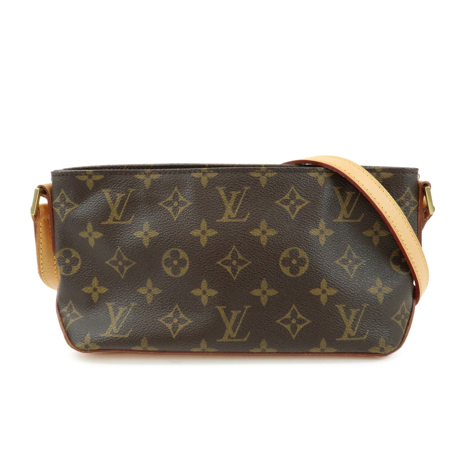 Louis Vuitton Monogram Trotteur Canvas Leather Shoulder Bag M51240