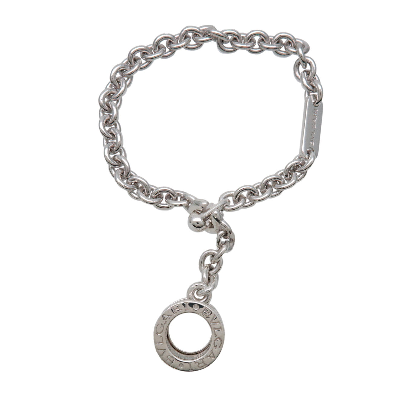 BVLGARI B-zero1 Bag Charm Key Chain SV925 Silver