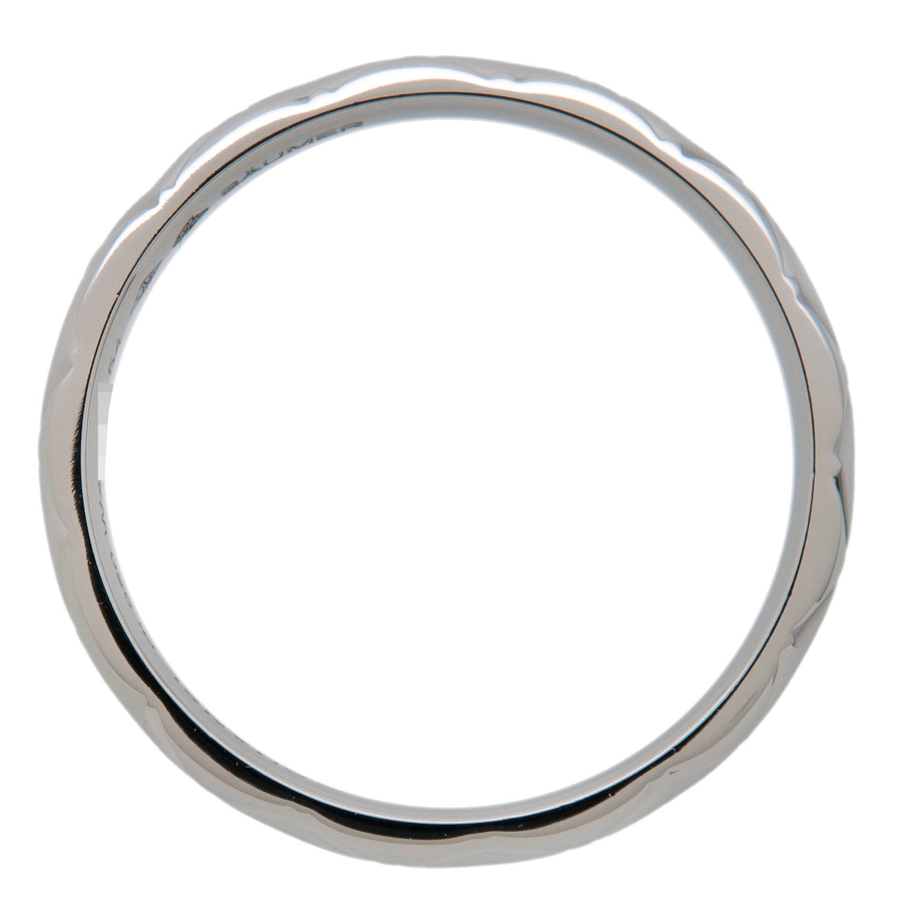 CHANEL Matelasse Ring PT950 Platinum US6.5 EU54 HK15 J2820