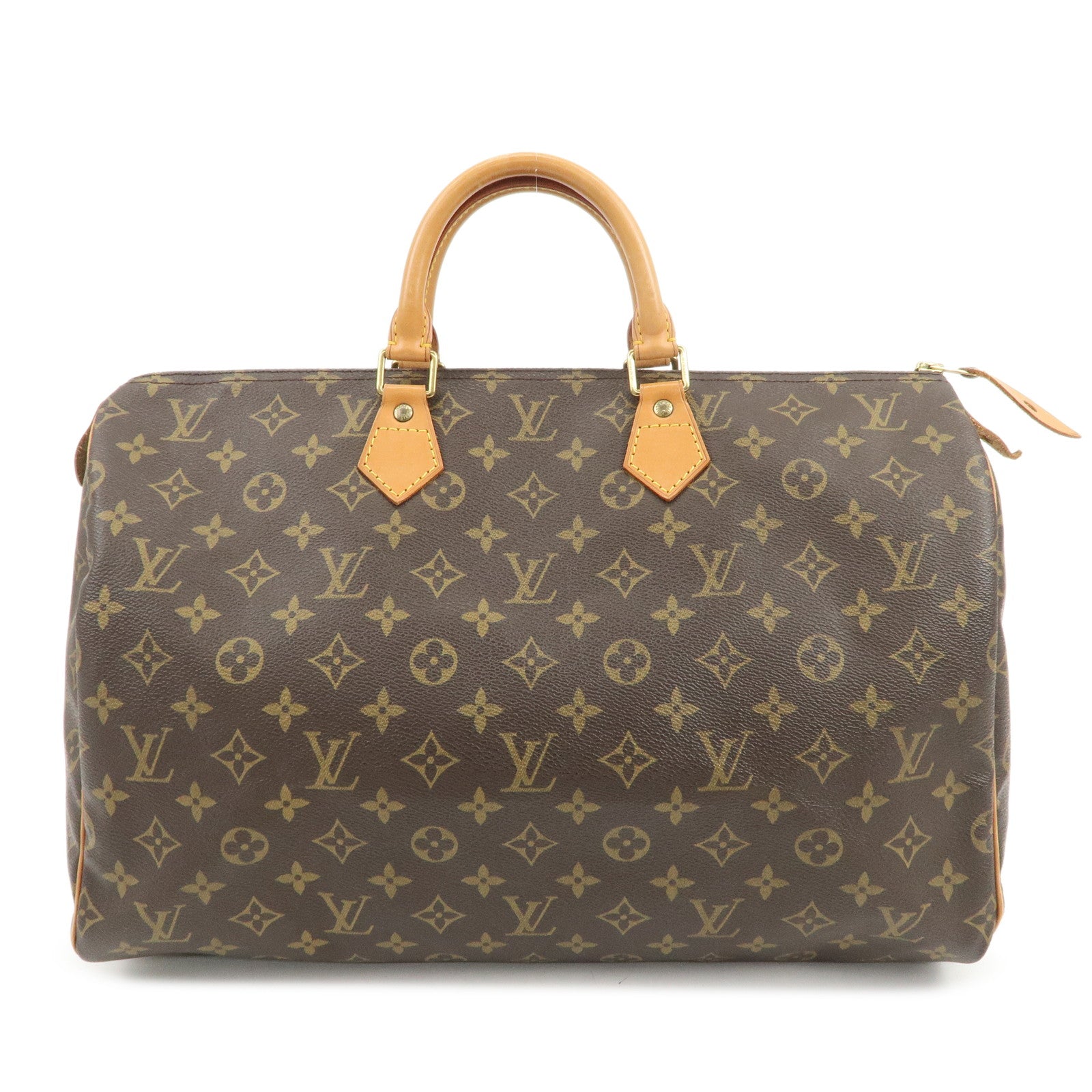 Louis Vuitton Monogram Speedy 40 Hand Bag Boston Bag Brown M41522