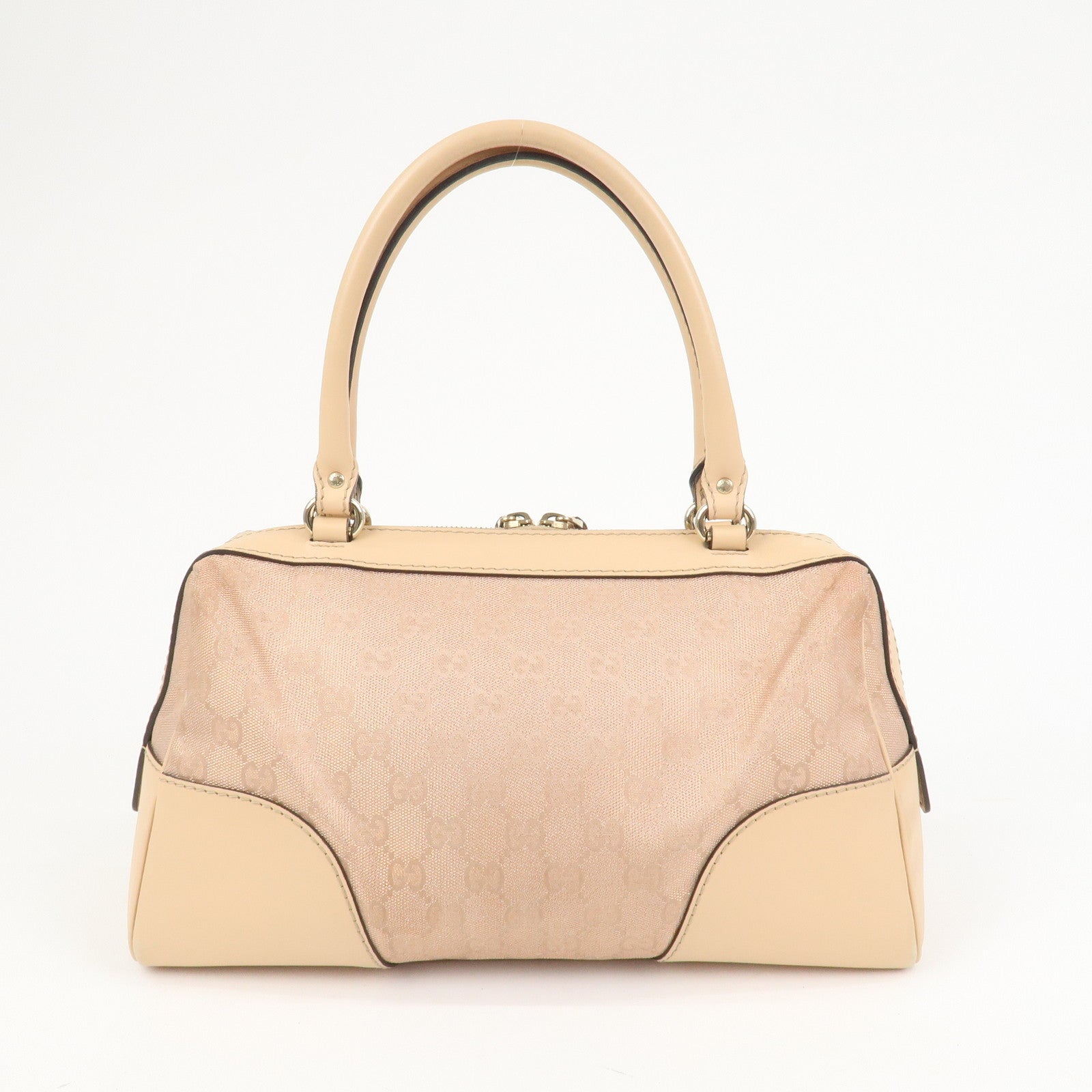 GUCCI Lovely Heart GG Monogram Canvas Mini Boston Bag 257067