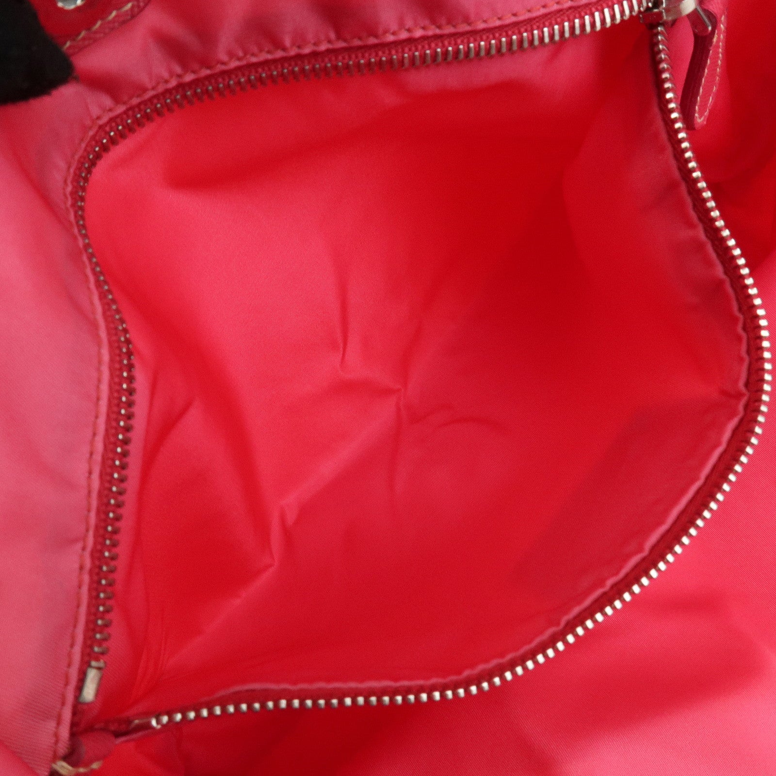 PRADA Nylon Saffiano Leather Tote Bag Orange Pink BR3924