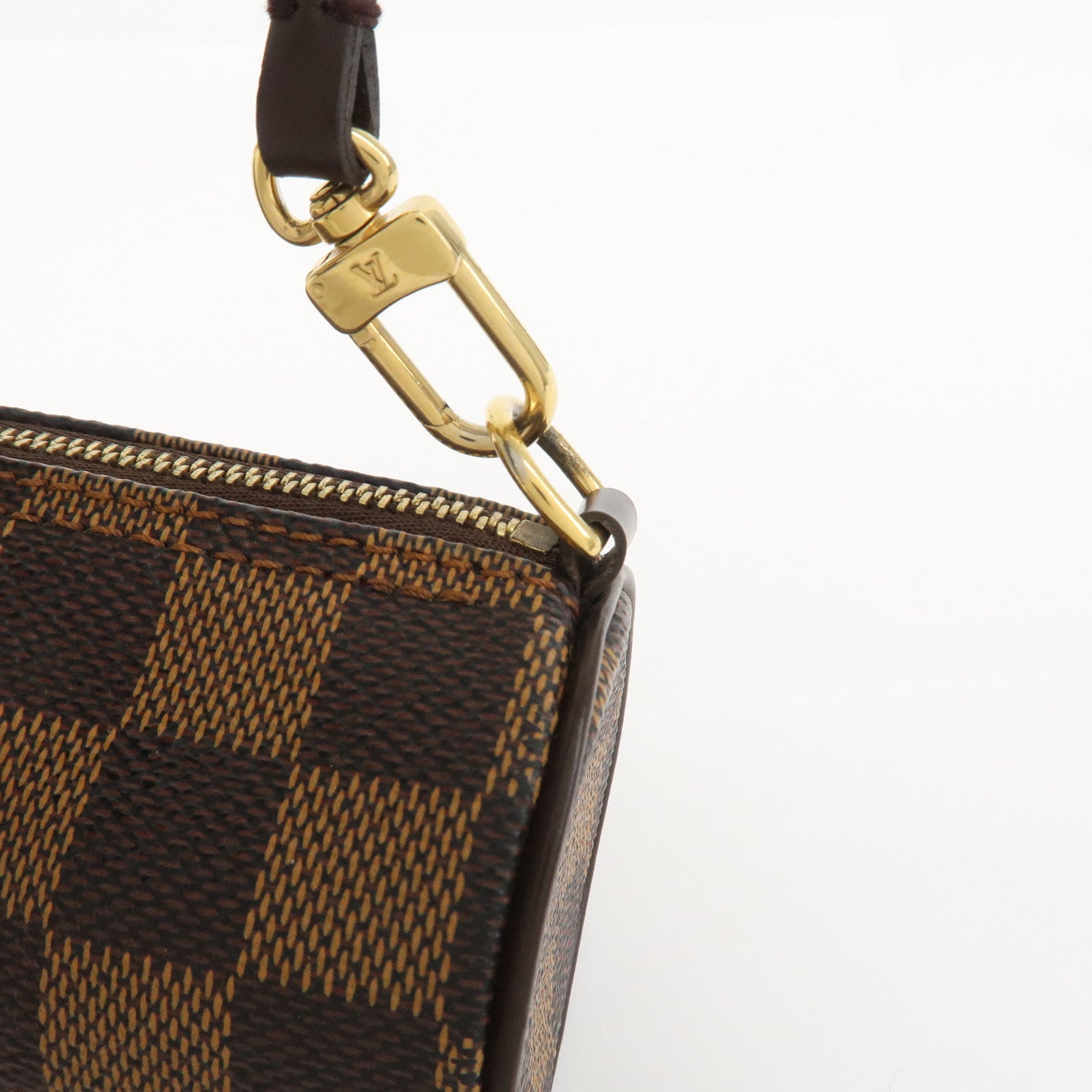 Louis Vuitton Damier Ebene Mini Pouch for Papillon Bag Brown