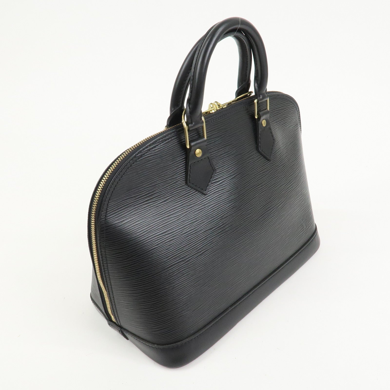 Louis Vuitton Epi Leather Alma PM Hand Bag Noir Black M52142