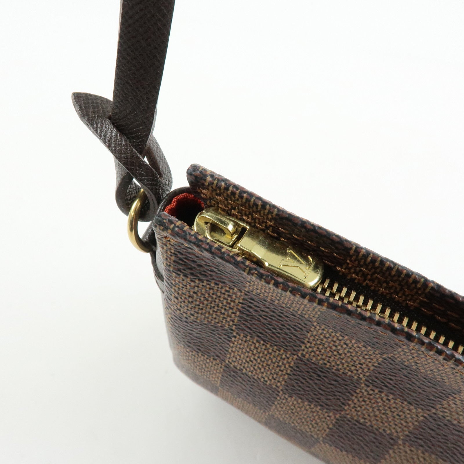 Louis Vuitton Damier Trousse Makeup Accessory Pouch Brown N51982