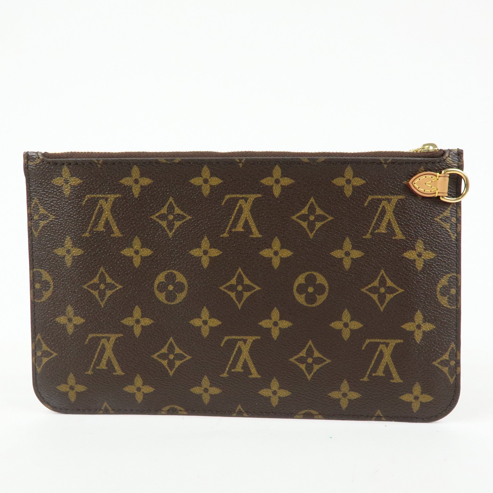 Louis Vuitton Monogram Pouch for Neverfull MM Tote Bag Brown