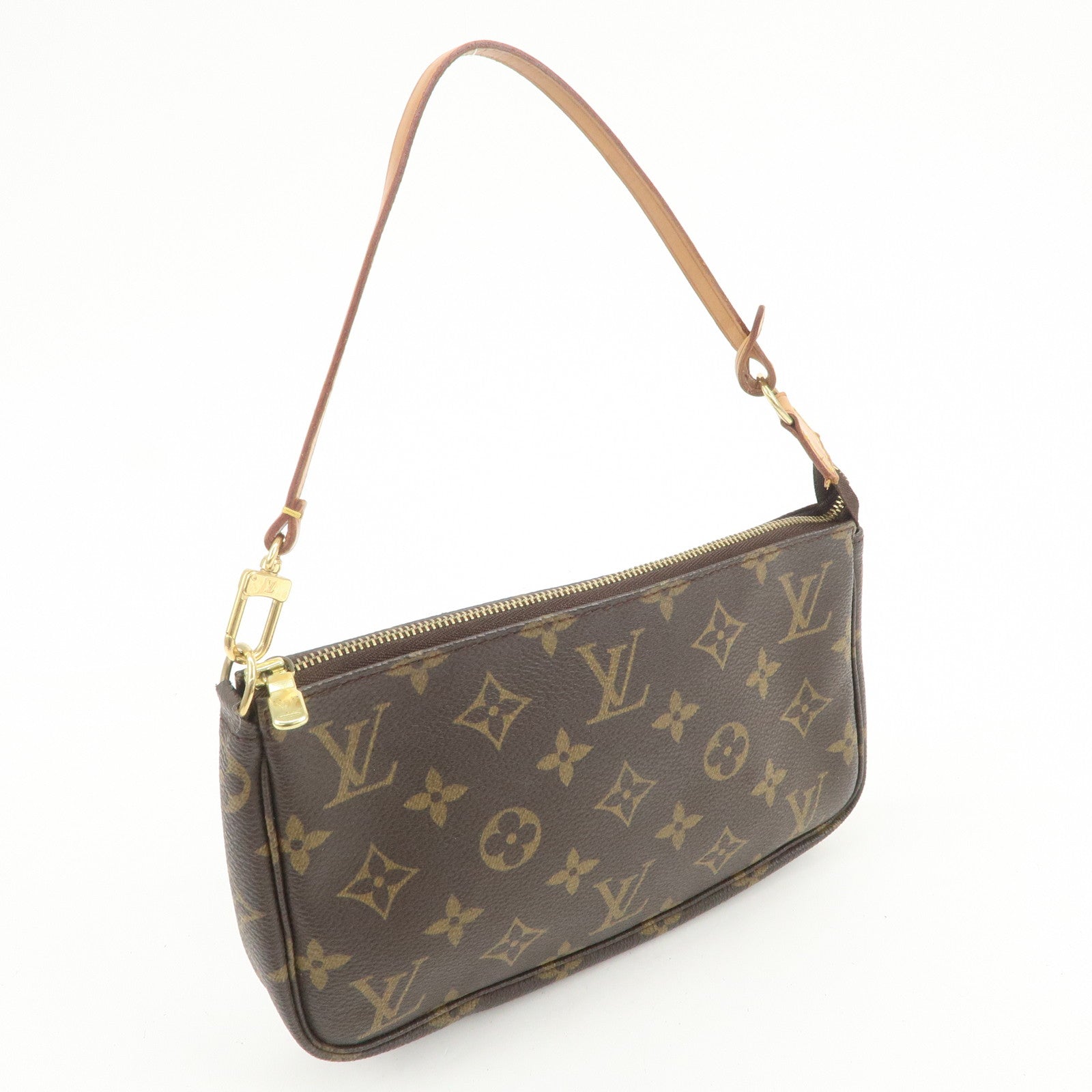 Louis Vuitton Monogram Pochette Accessoires Pouch Hand Bag M51980