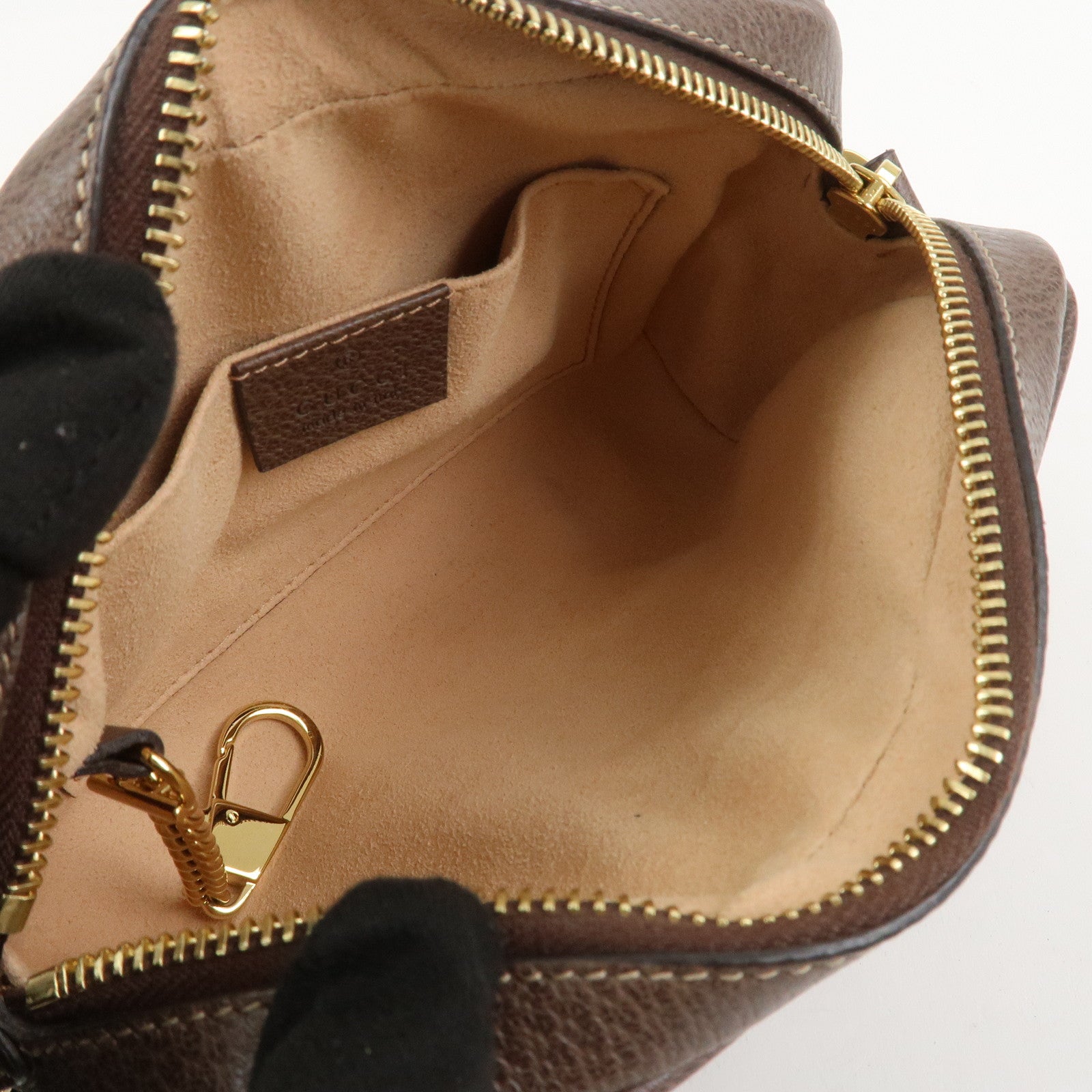 GUCCI Ophidia Sherry GG Supreme PVC Shoulder Bag Beige