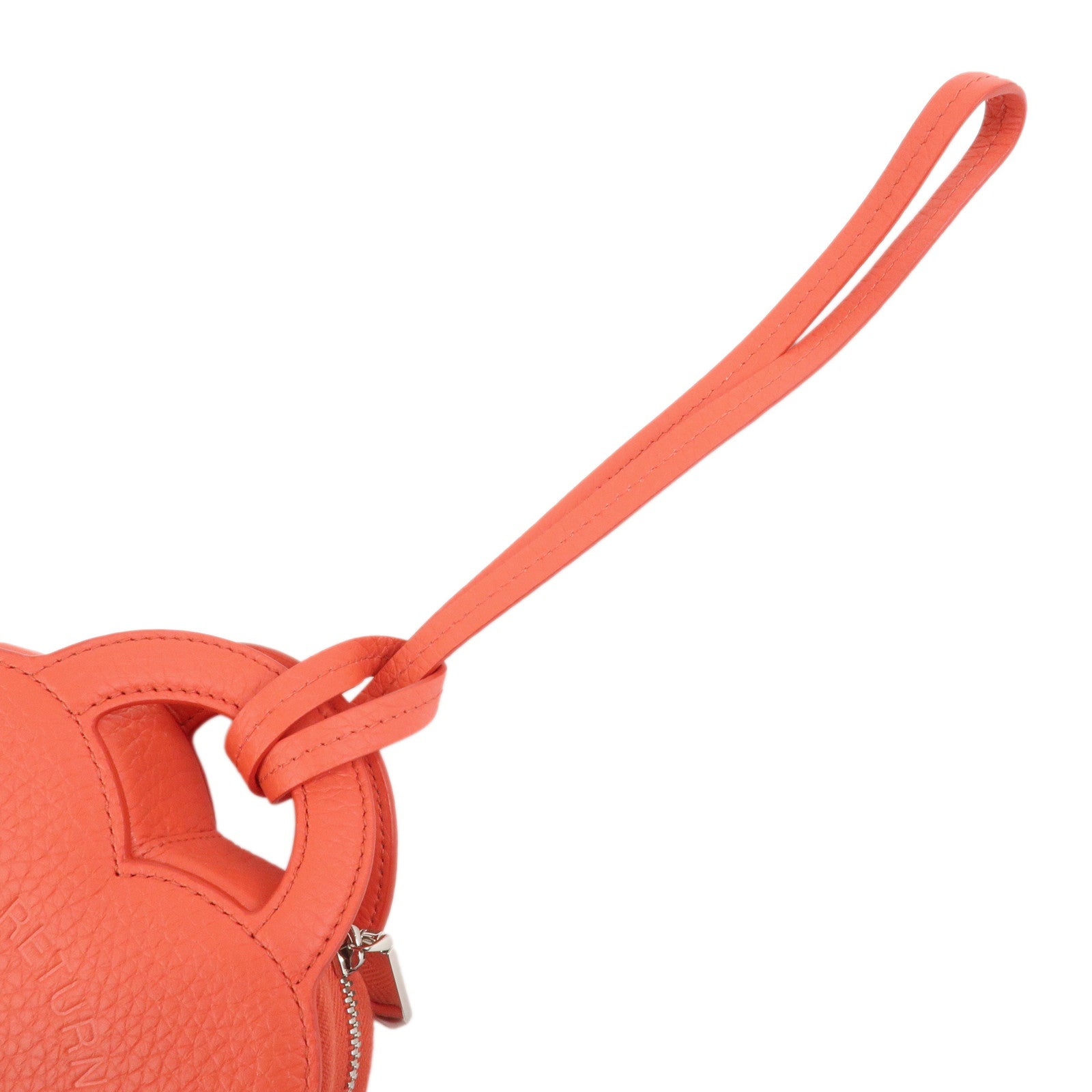 Tiffany & Co Return to Tiffany Leather Pouch Wristlet Bag Red