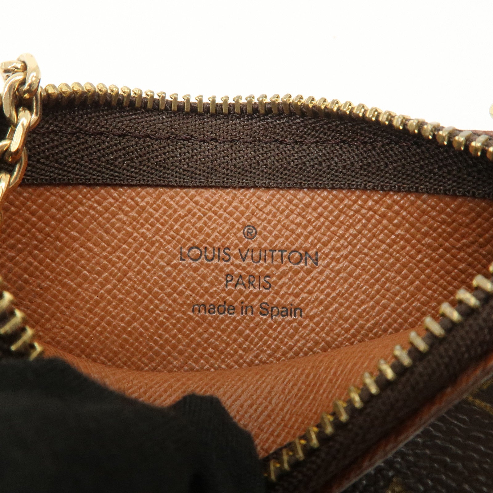 Louis Vuitton Monogram Pochette Cles Coin Case Key Case M62650