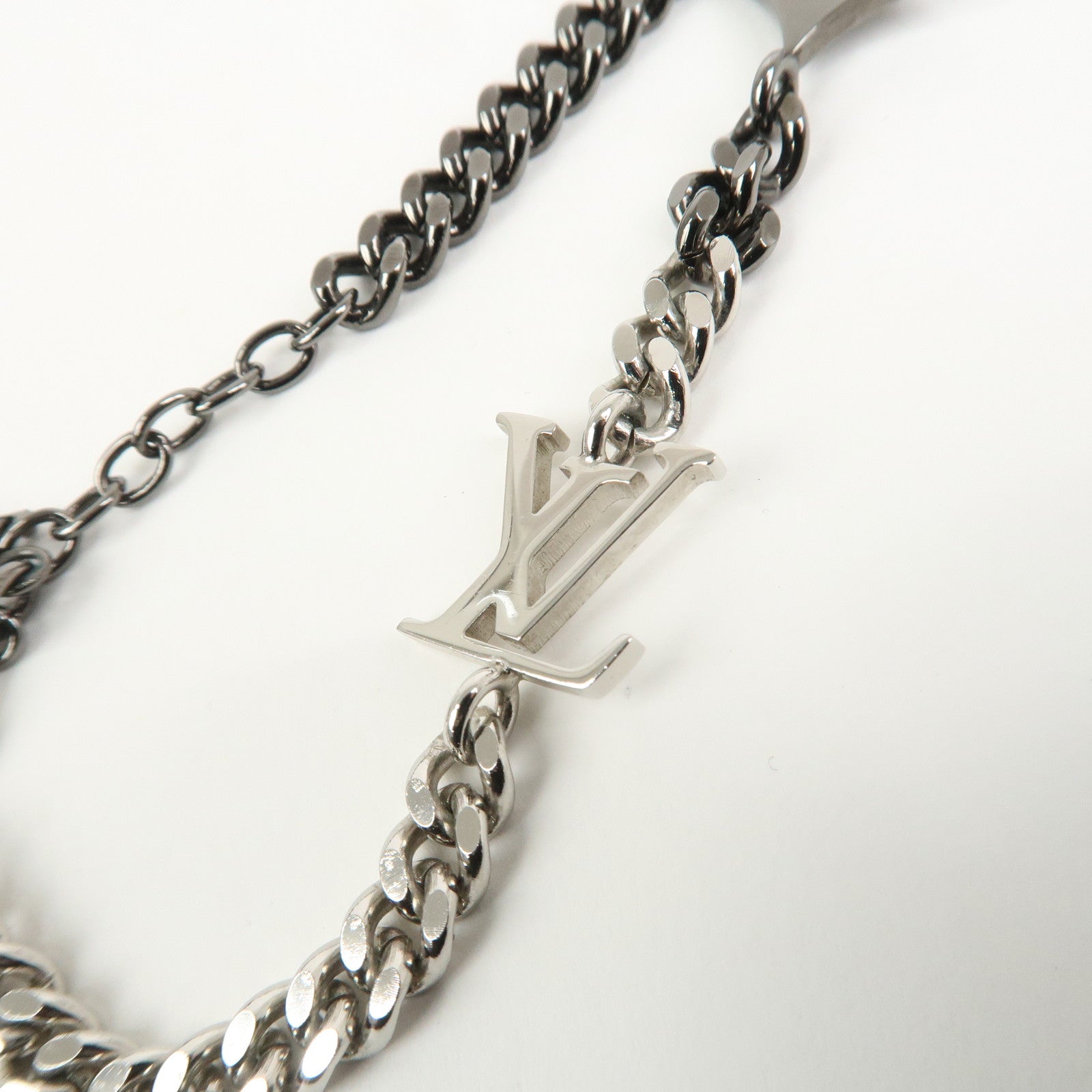 Louis Vuitton Monogram LV Instinct Bracelet Metal Silver M00508
