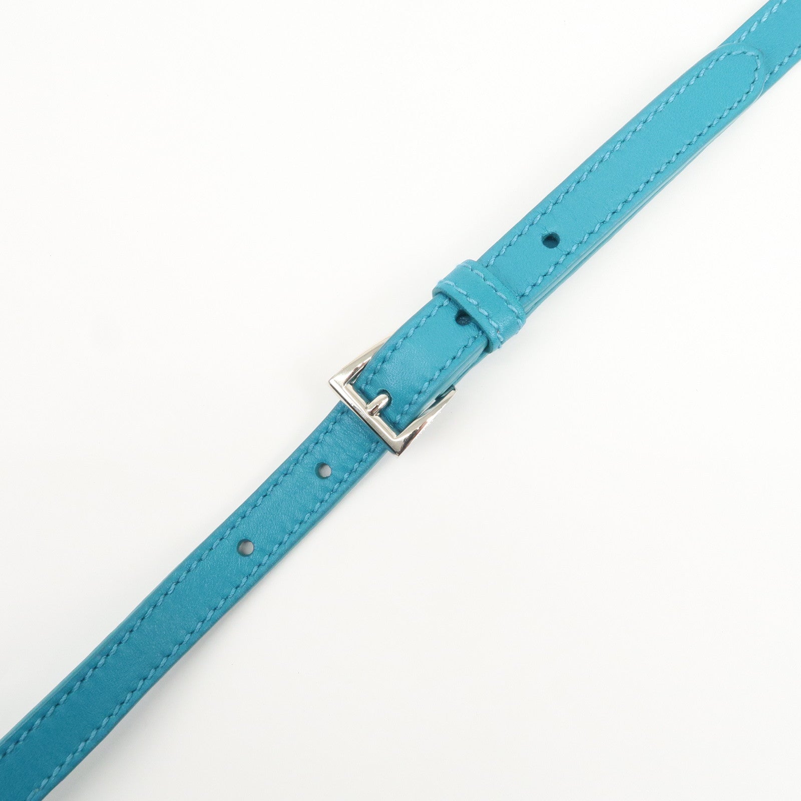 PRADA Triangle Logo Canvas 2Way Bag Hand Bag Tote Bag Blue B1801K