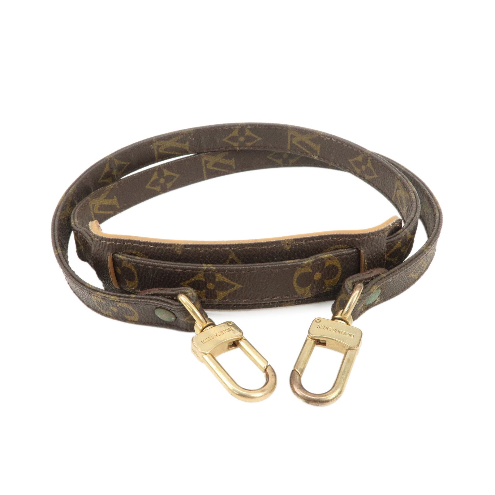 Louis Vuitton Monogram Canvas Shoulder Strap 100cm Brown J75011