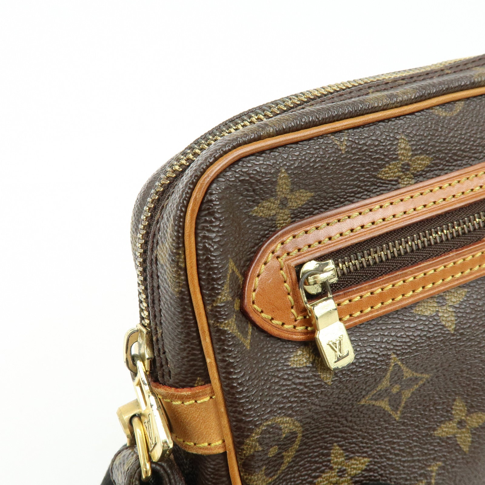 Louis Vuitton Monogram Marly Dragonne GM Clutch Bag Brown M51825