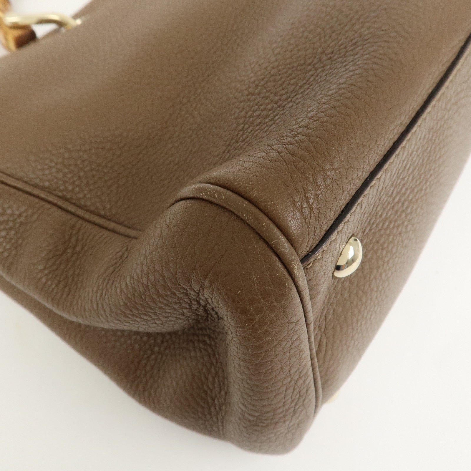 GUCCI Bamboo Shopper Medium 2Way Bag Shoulder Bag 323660