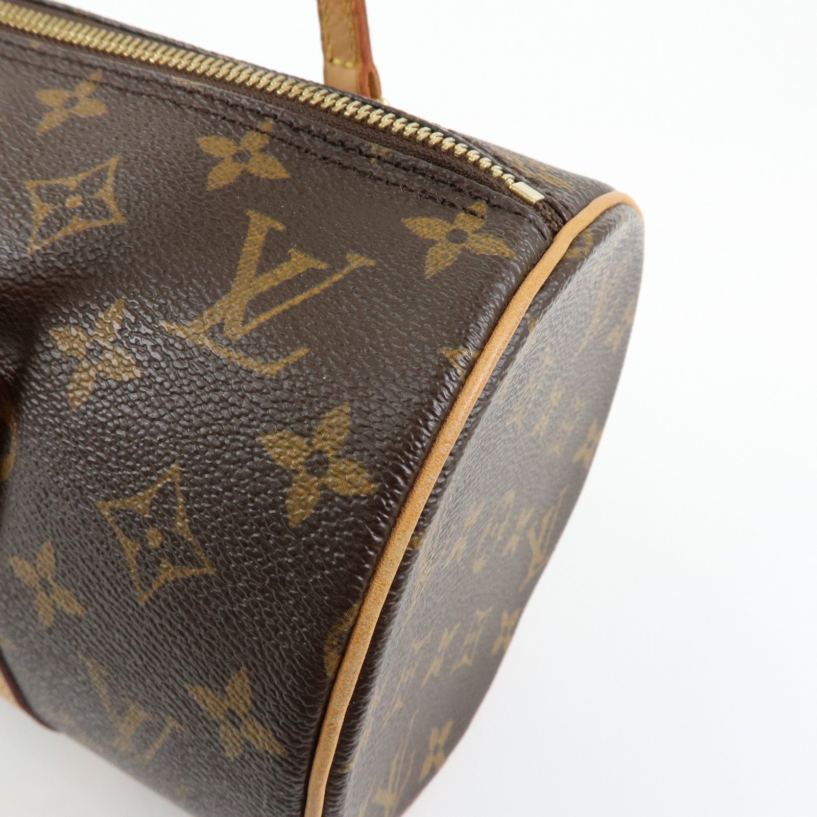 Louis Vuitton Monogram Papillon 30 Hand Bag Brown M51385