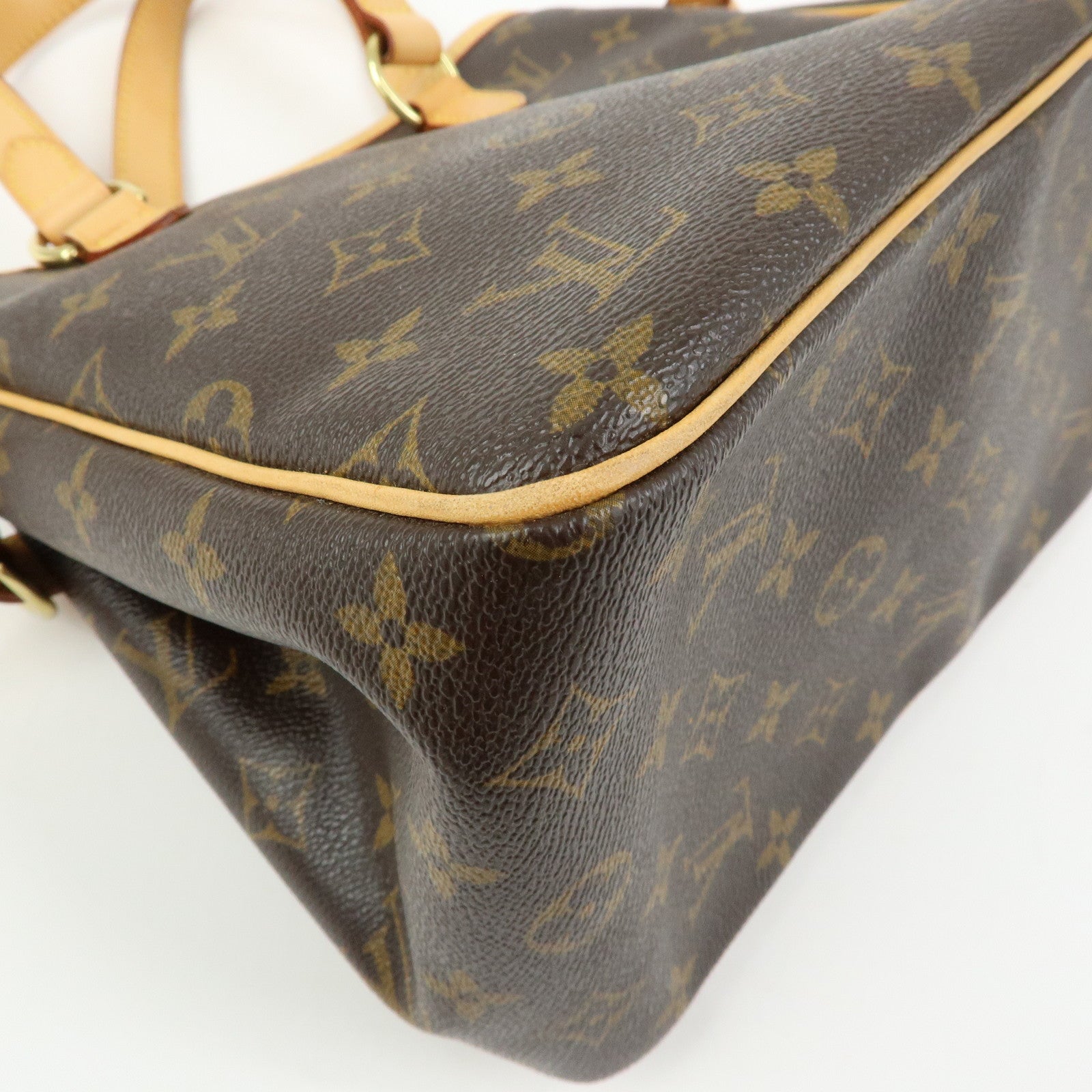Louis Vuitton Monogram Batignolles Canvas Tote Bag Hand Bag M51156