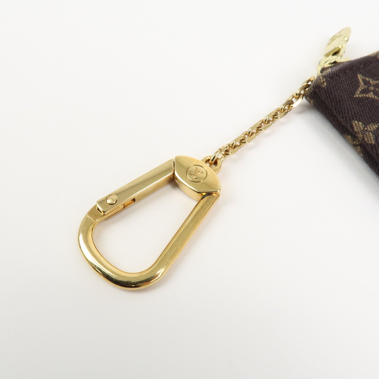 Louis Vuitton Monogram Mini Lin Pochette Cles Coin Case M95230