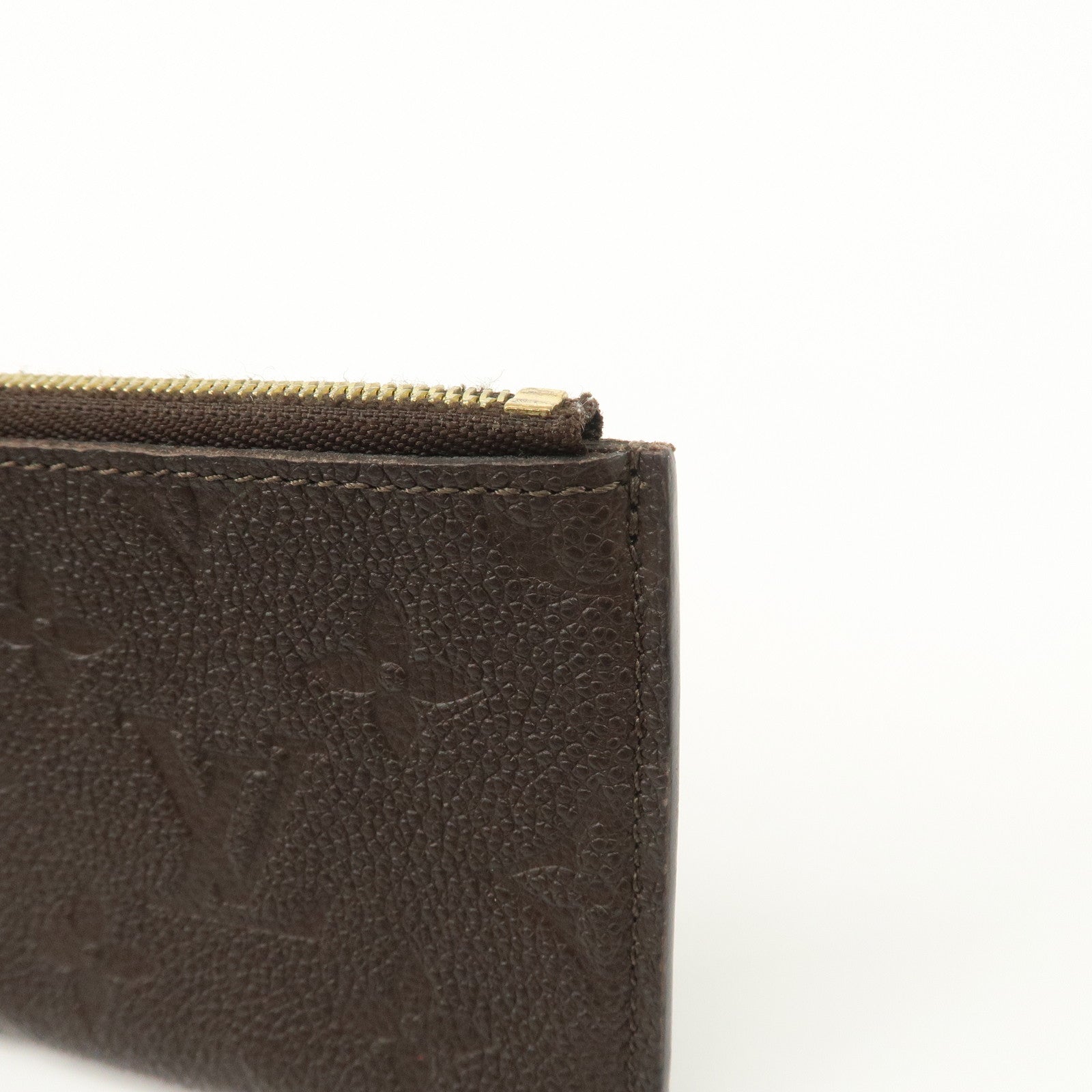 Louis Vuitton Empreinte Portefeuille Curieuse Pouch Brown M60300 Used