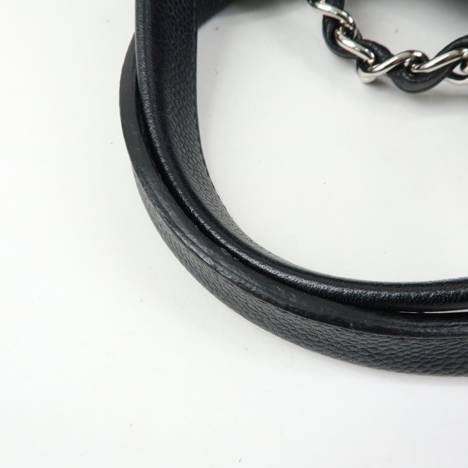 CHANEL Deauville GM Caviarskin Leather 2Way Tote Bag Black A66941