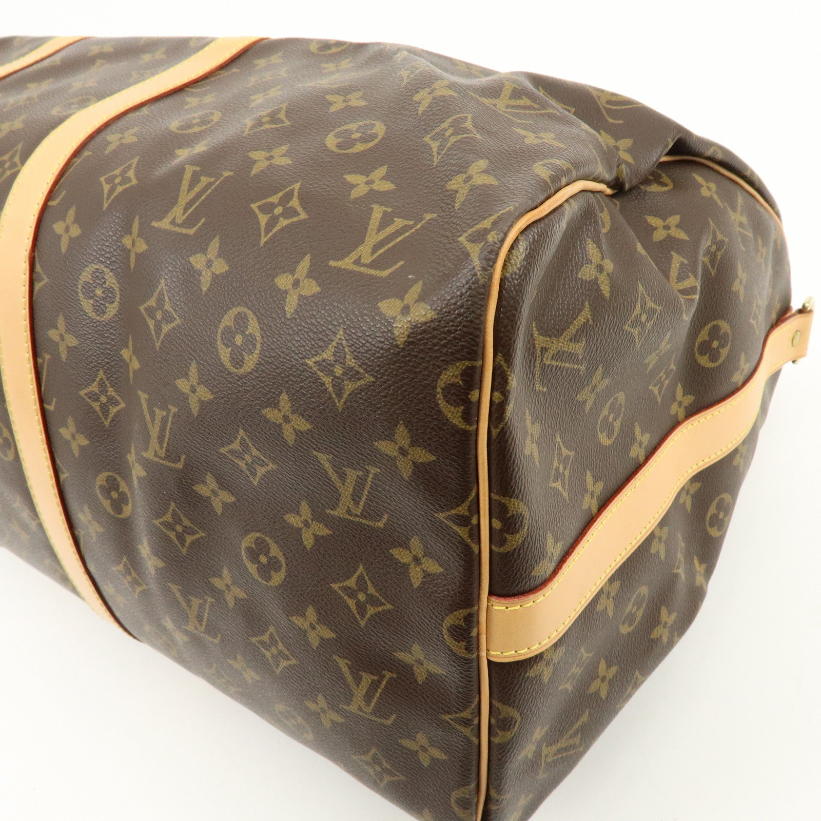 Louis Vuitton Monogram Keep All Bandouliere 55 Boston Bag M41414
