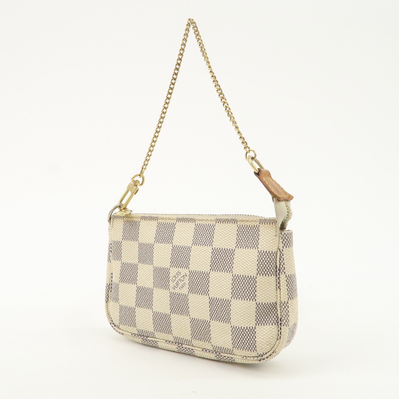 Louis Vuitton Damier Azur Mini Pochette Accessoires Pouch N58010 Used