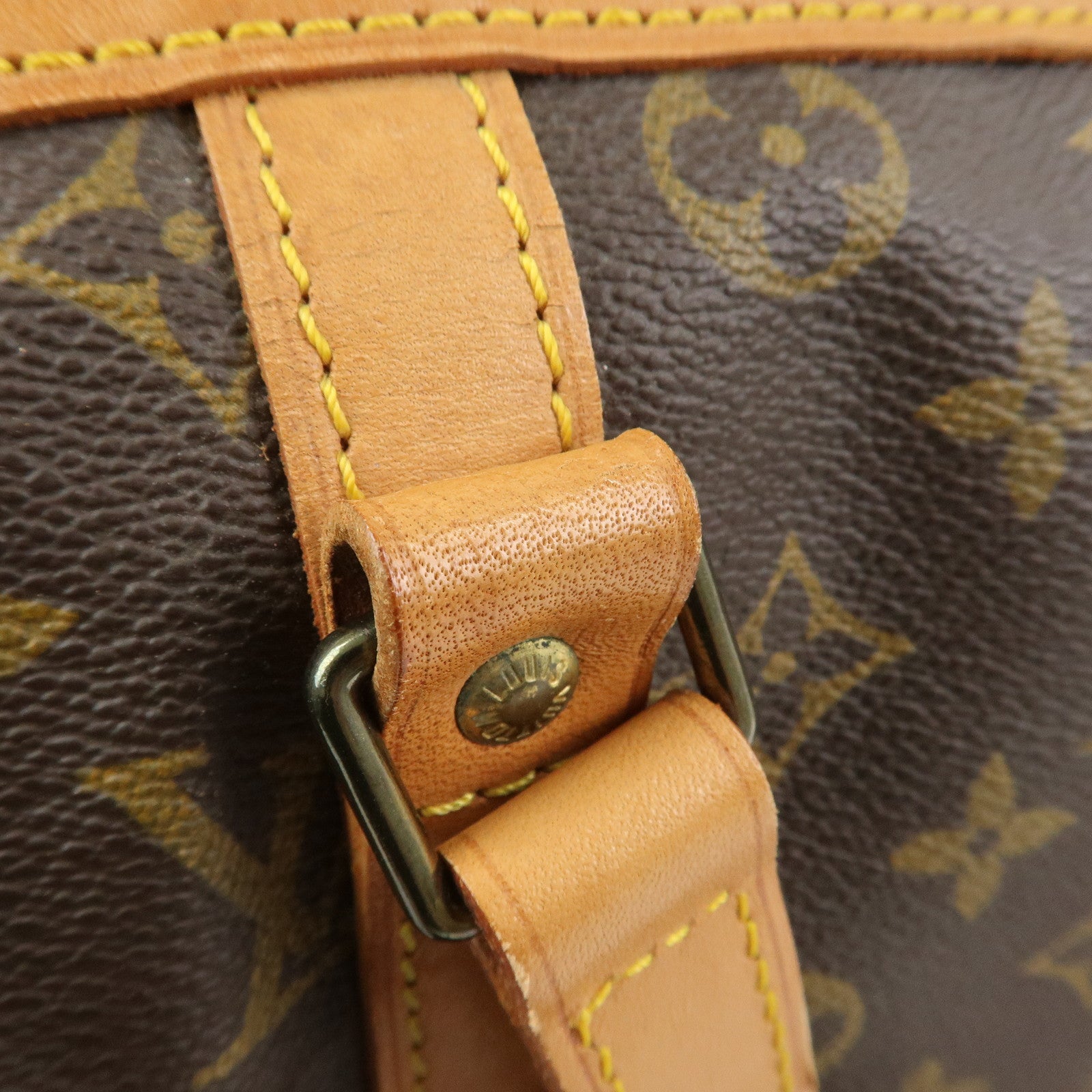 Louis Vuitton Monogram Sac Souple 35 Boston Bag Brown M41626