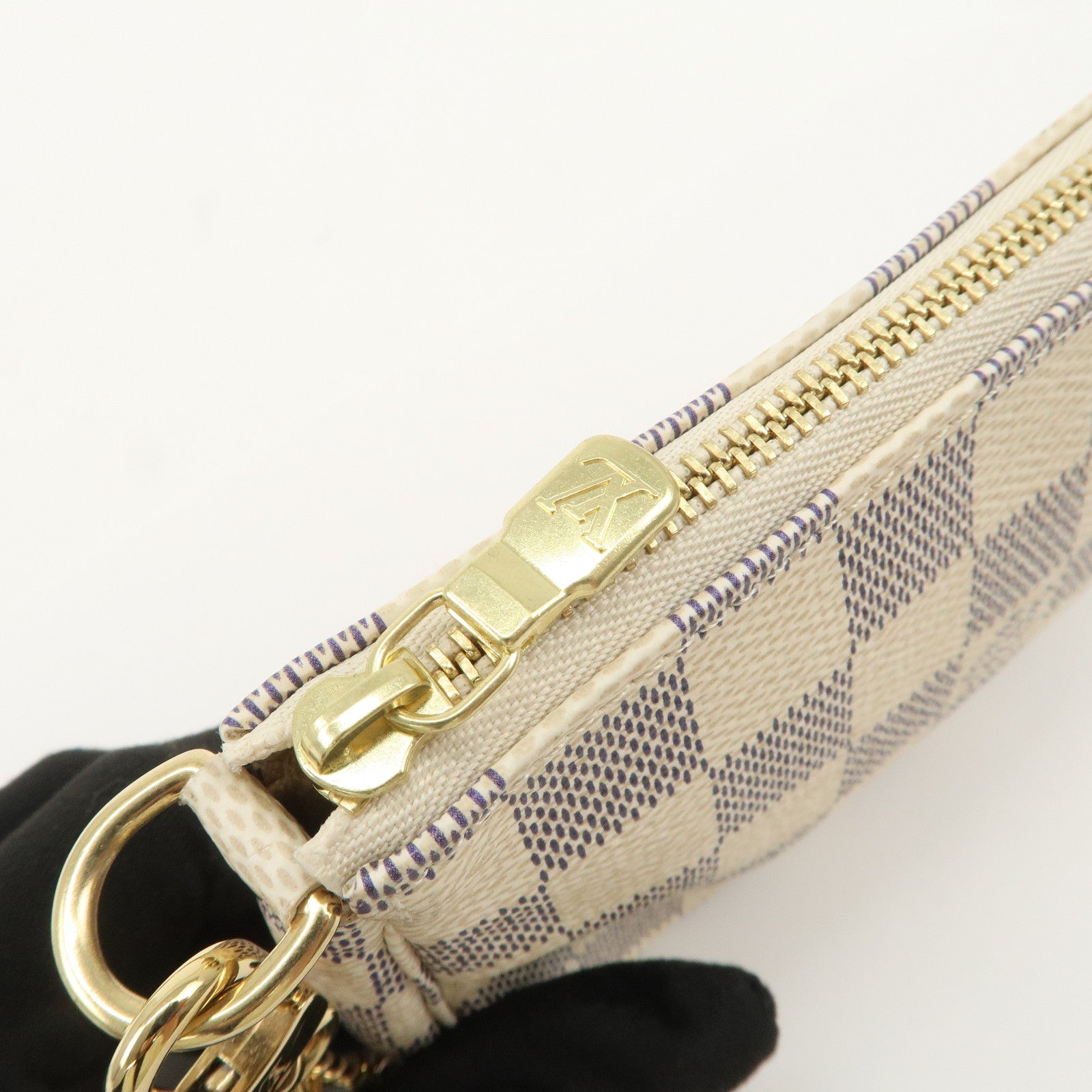 Louis Vuitton Damier Azur Mini Pochette Accessoires Pouch N58010