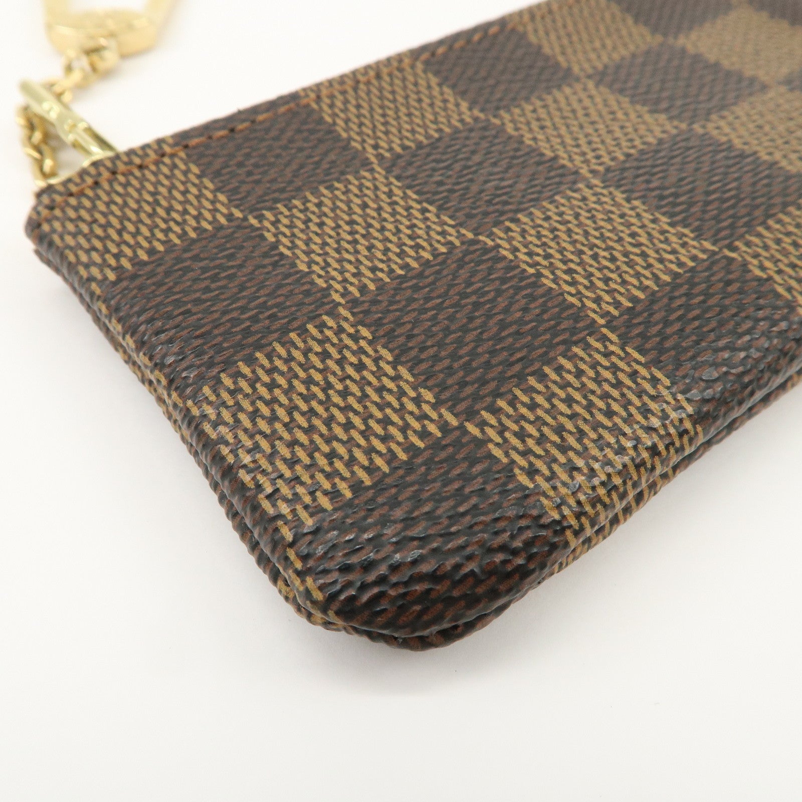 Louis Vuitton Damier Pochette Cles Coin Case Damier Ebene N62658