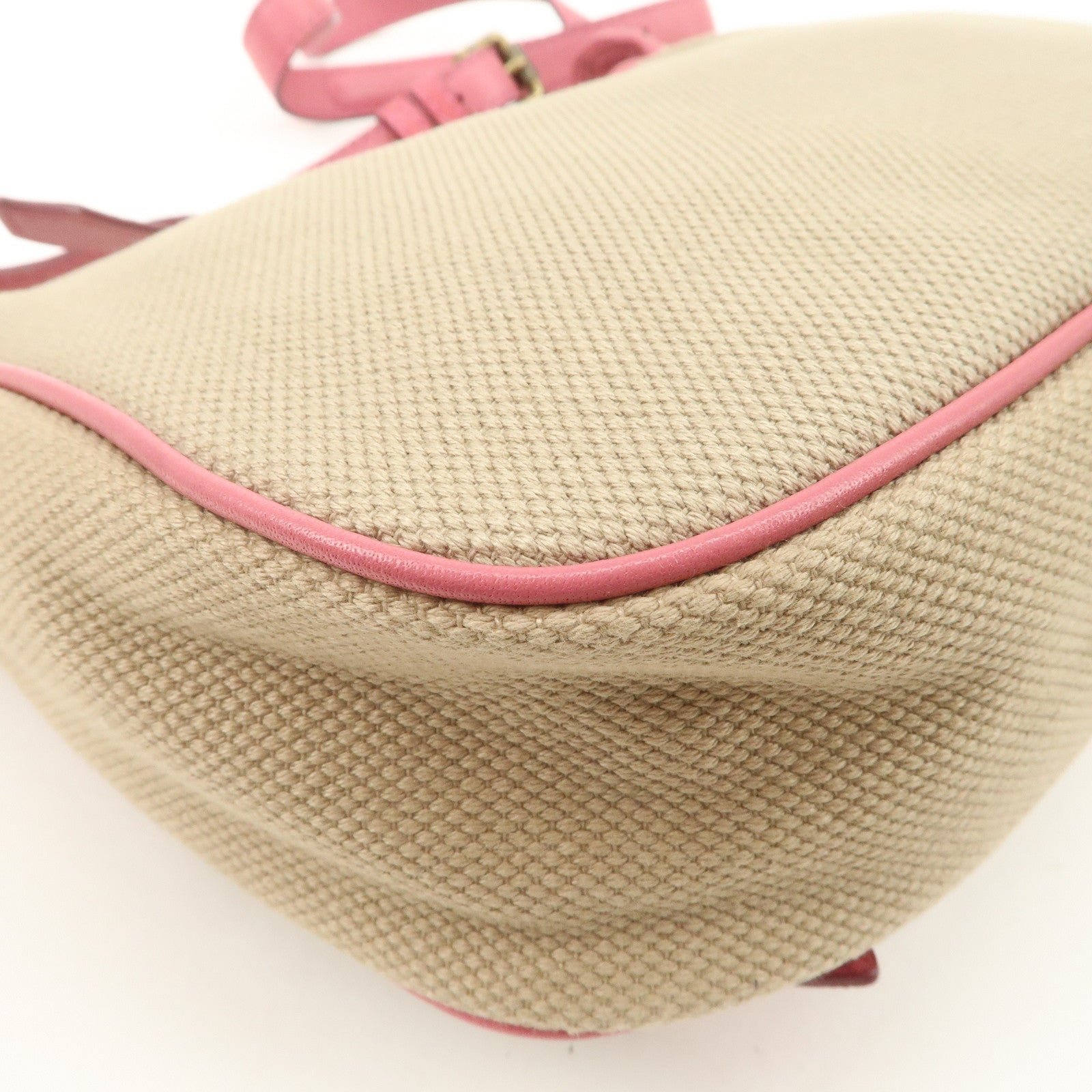 BURBERRY Children Canvas Leather Shoulder Bag Crossbody Bag Beige