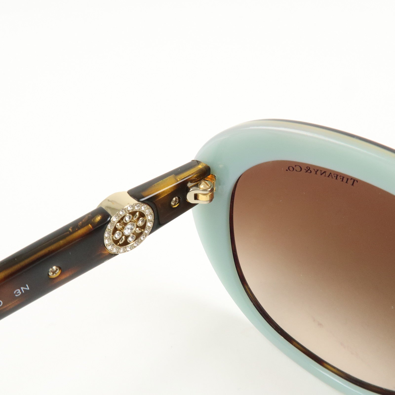 Tiffany&Co. Plastic Sunglasses 57□17 Brown TF 4118-B-F Used