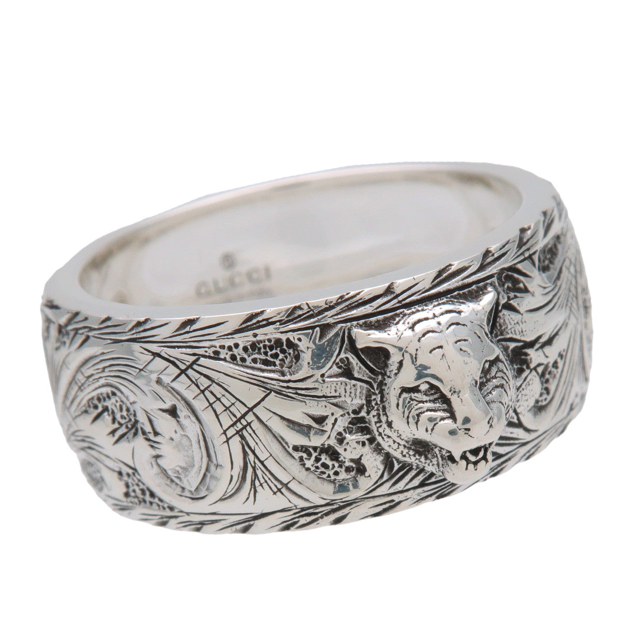 GUCCI タイガーヘッドリング　SV925 GUCCI Tiger Head Ring SV925 Silver #21 US9.25 EU60 HK20.5