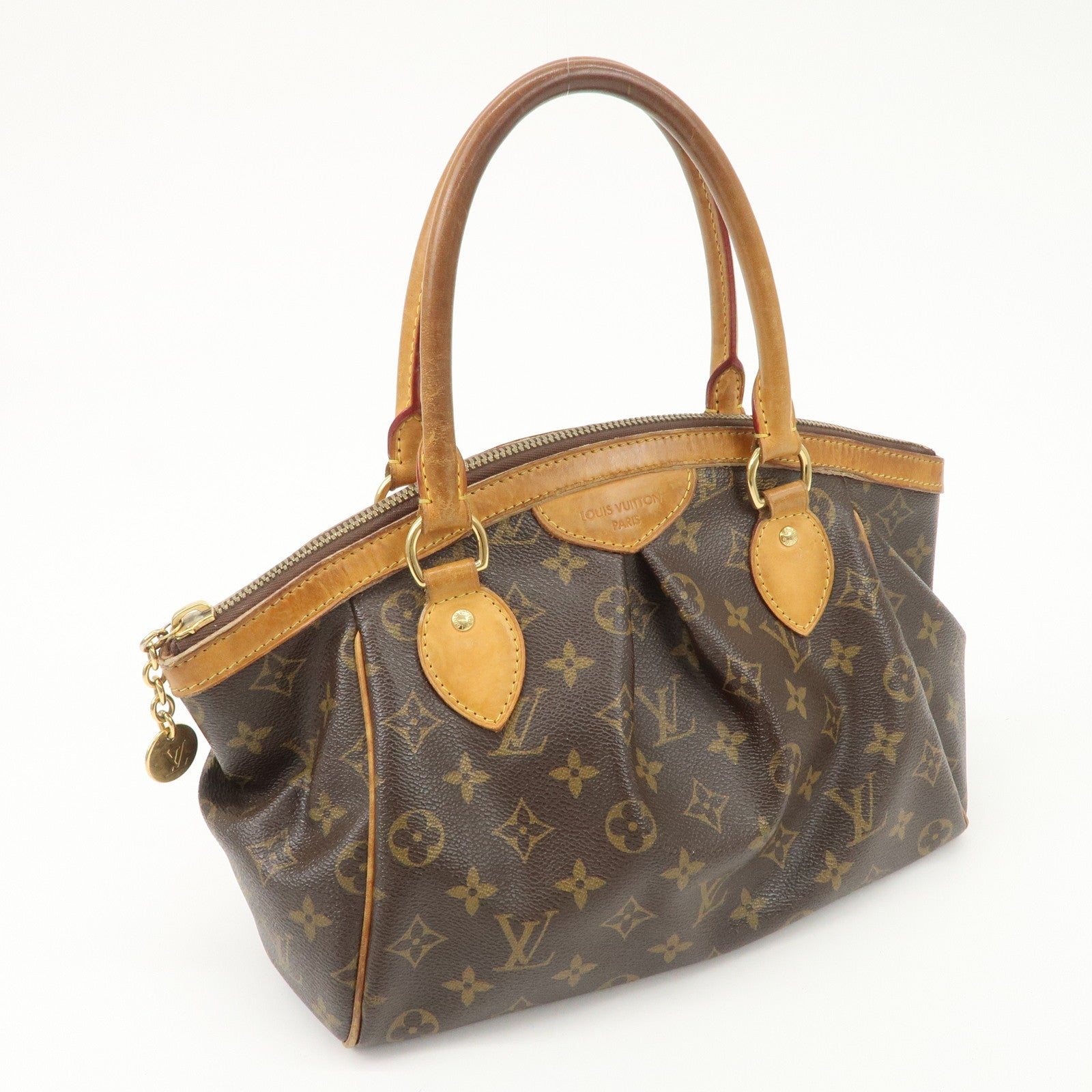 Louis Vuitton Monogram Tivoli PM Hand Bag Brown M40143 Used
