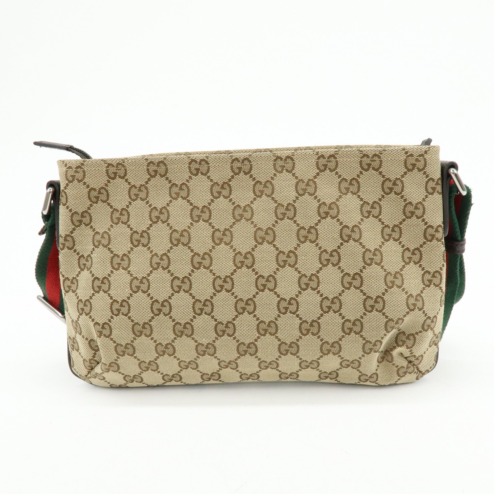 GUCCI Sherry GG Canvas Leather Shoulder Crossbody Bag 189749