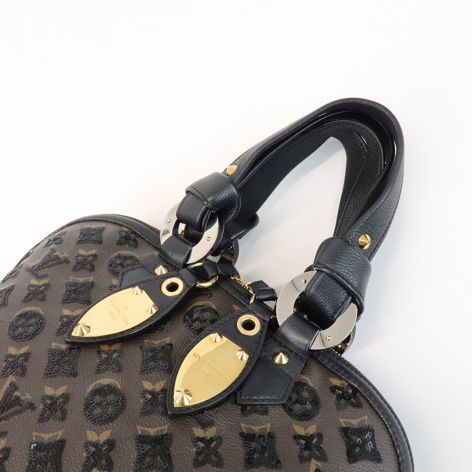 Louis Vuitton Monogram Eclipse Alma Hand Bag Noir M40246